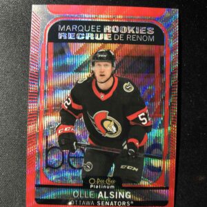 2021/2022 Upper Deck OPC Platinum Red Surge Marquee Rookie 256 Olle Alsing Paralel