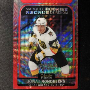 2021/2022 Upper Deck OPC Platinum Red Surge Marquee Rookie 283 Jonas Rondbjerg Paralel