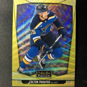 2024/2025 Upper Deck OPC Platinum Neon Yellow Surge 21 Colton Parayko Paralel