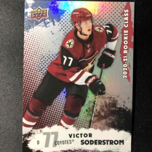 2020/2021 Upper Deck Series 2 Rookie Class of 2020 RC-13 Tommy Soderstrom Inzert