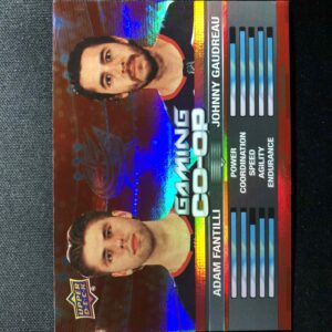 2024/2025 Upper Deck Series 1 Gaming Co-Op CGO-20 Adam Fantilli, Johnny Gaudreau Inzert
