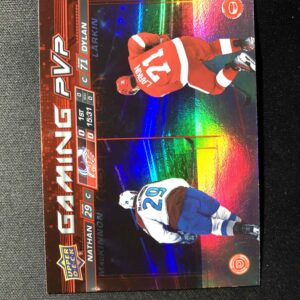2024/2025 Upper Deck Series 1 Gaming PVP GPVP-12 Nathan MacKinnon, Dylan Larkin Inzert