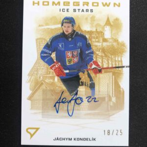 2026 Sportzoo Hokejové Česko Homegrown Ice Stars Gold AUTO HSS-KN Jáchym Kondelík AUTO 18/25