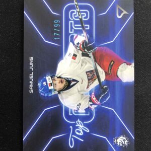 2026 Sportzoo Hokejové Česko Top Prospects Neon Blue TP-24 Samuel Jung Inzert 17/99