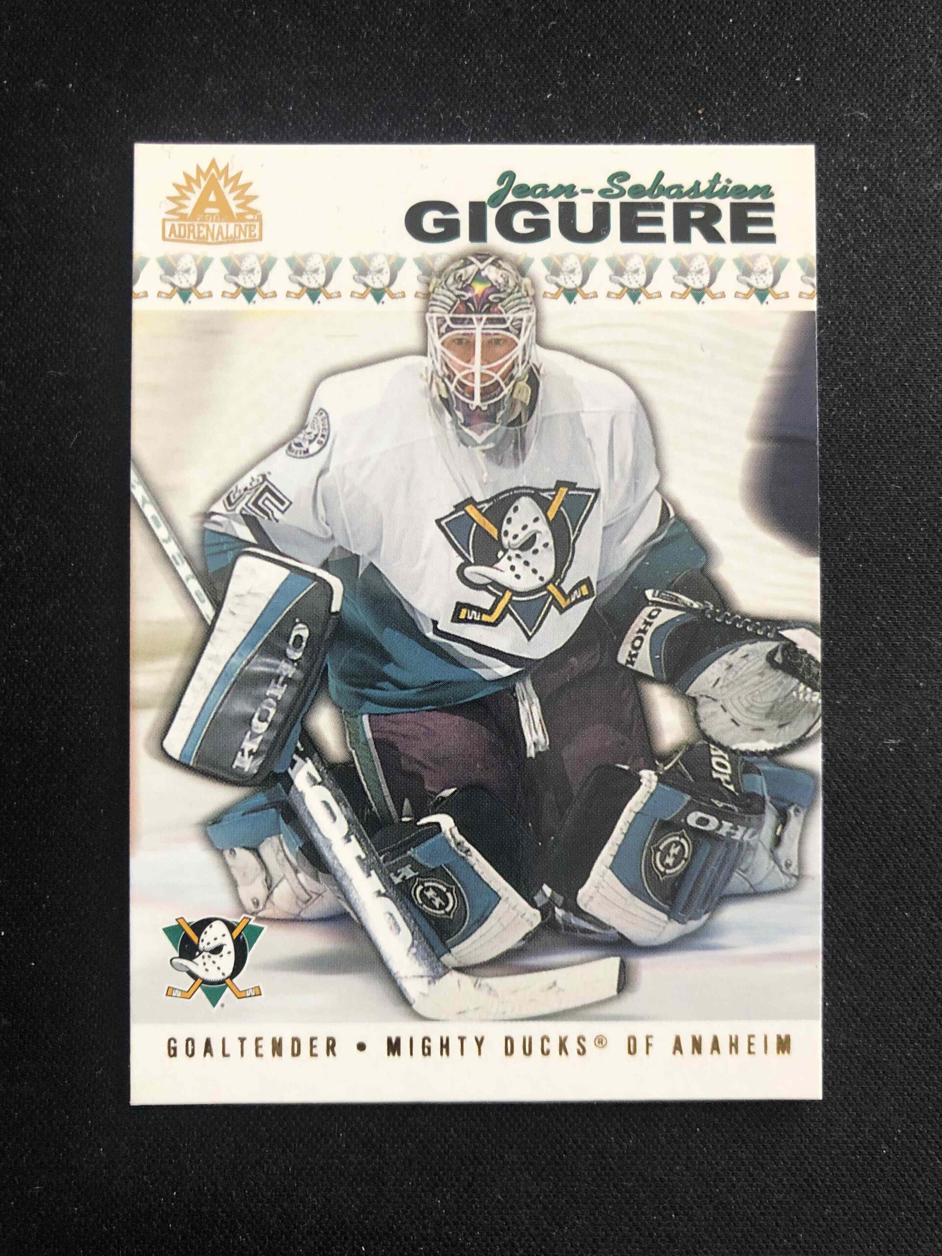 2001/2002 Pacific Adrenaline Base 2 Jean-Sebastien Giguere