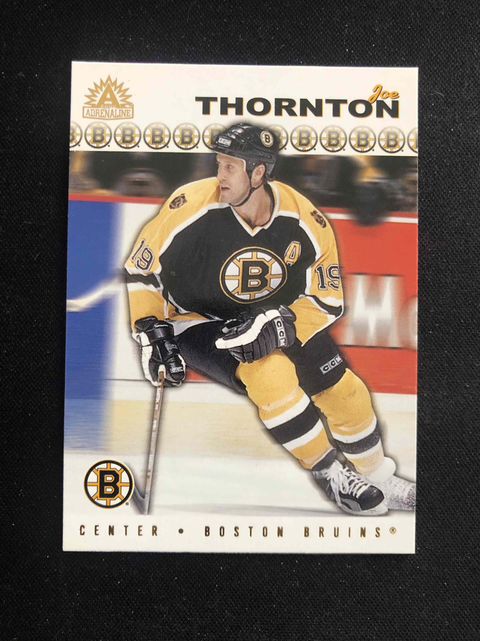 2001/2002 Pacific Adrenaline Base 17 Joe Thornton