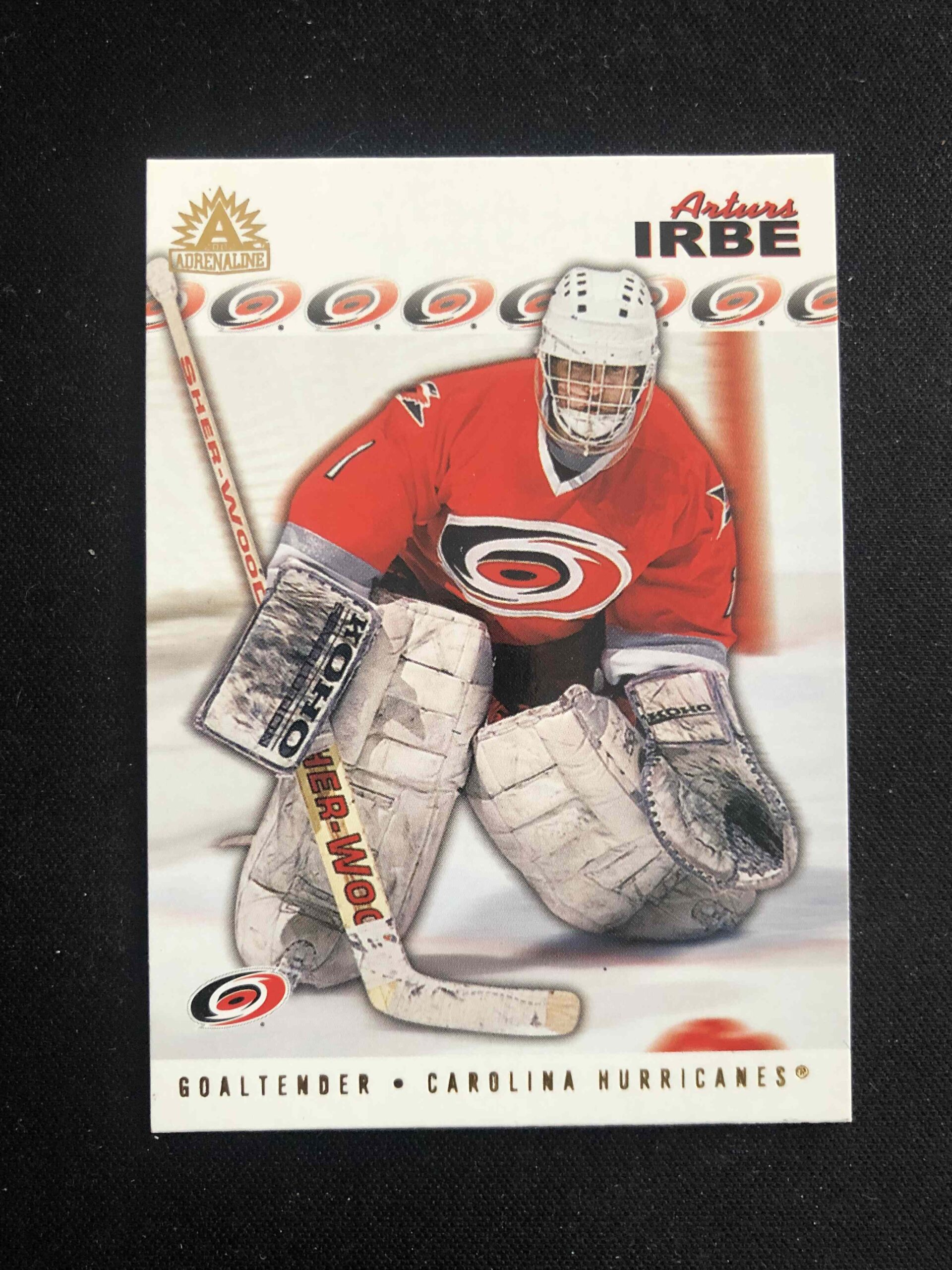 2001/2002 Pacific Adrenaline Base 34 Arturs Irbe