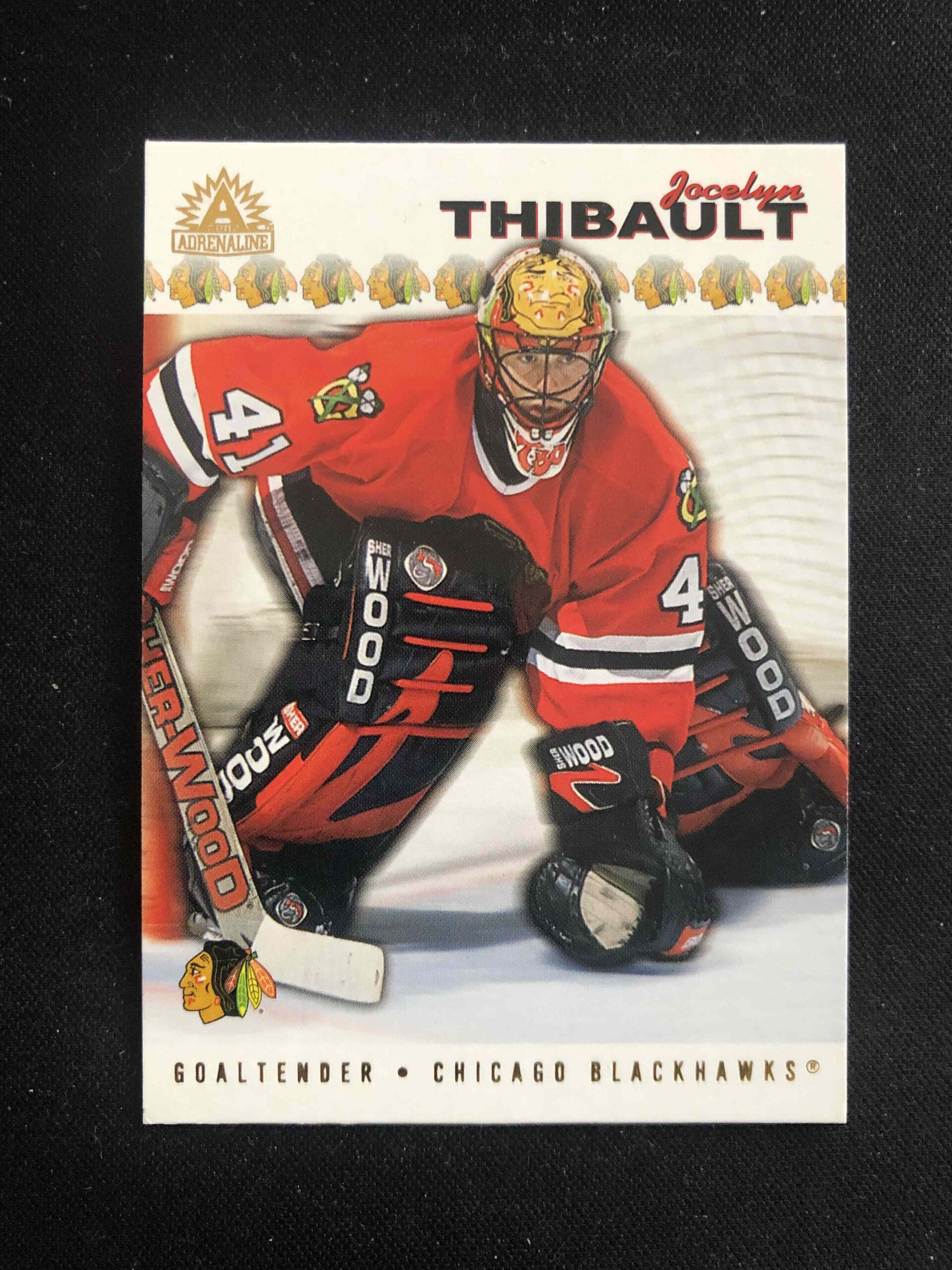 2001/2002 Pacific Adrenaline Base 42 Jocelyn Thibault