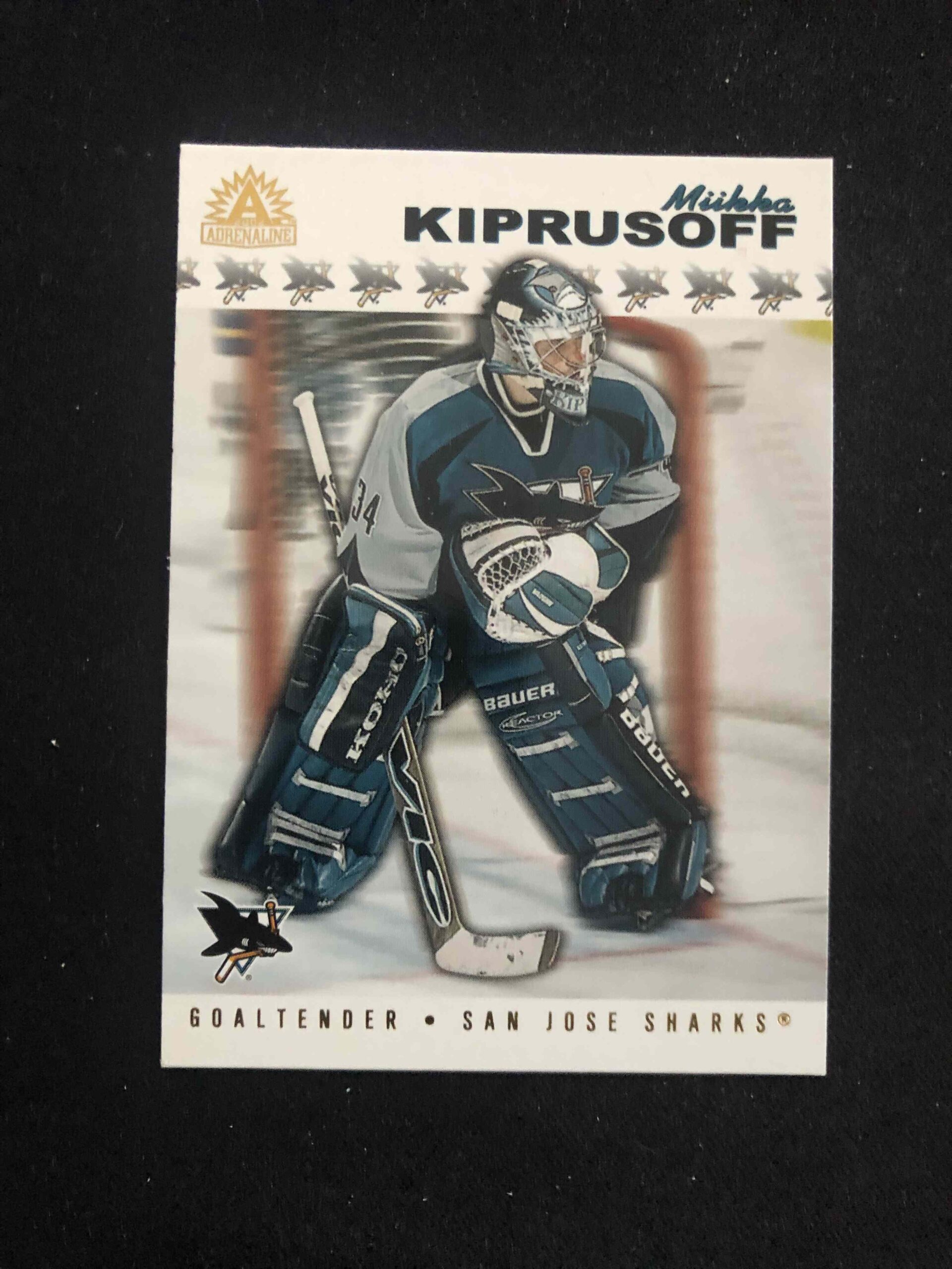 2001/2002 Pacific Adrenaline Base 165 Miikka Kiprusoff