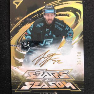 2025/2026 Sportzoo Play Off Stars of the Season Golden Script SS-14 Janis Jaks Inzert 36/50