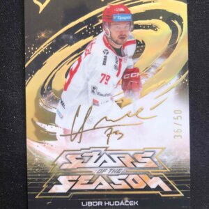 2025/2026 Sportzoo Play Off Stars of the Season Golden Script SS-24 Libor Hudáček Inzert 36/50