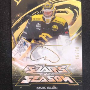 2025/2026 Sportzoo Play Off Stars of the Season Golden Script SS-25 Pavel Čajan Inzert 16/50