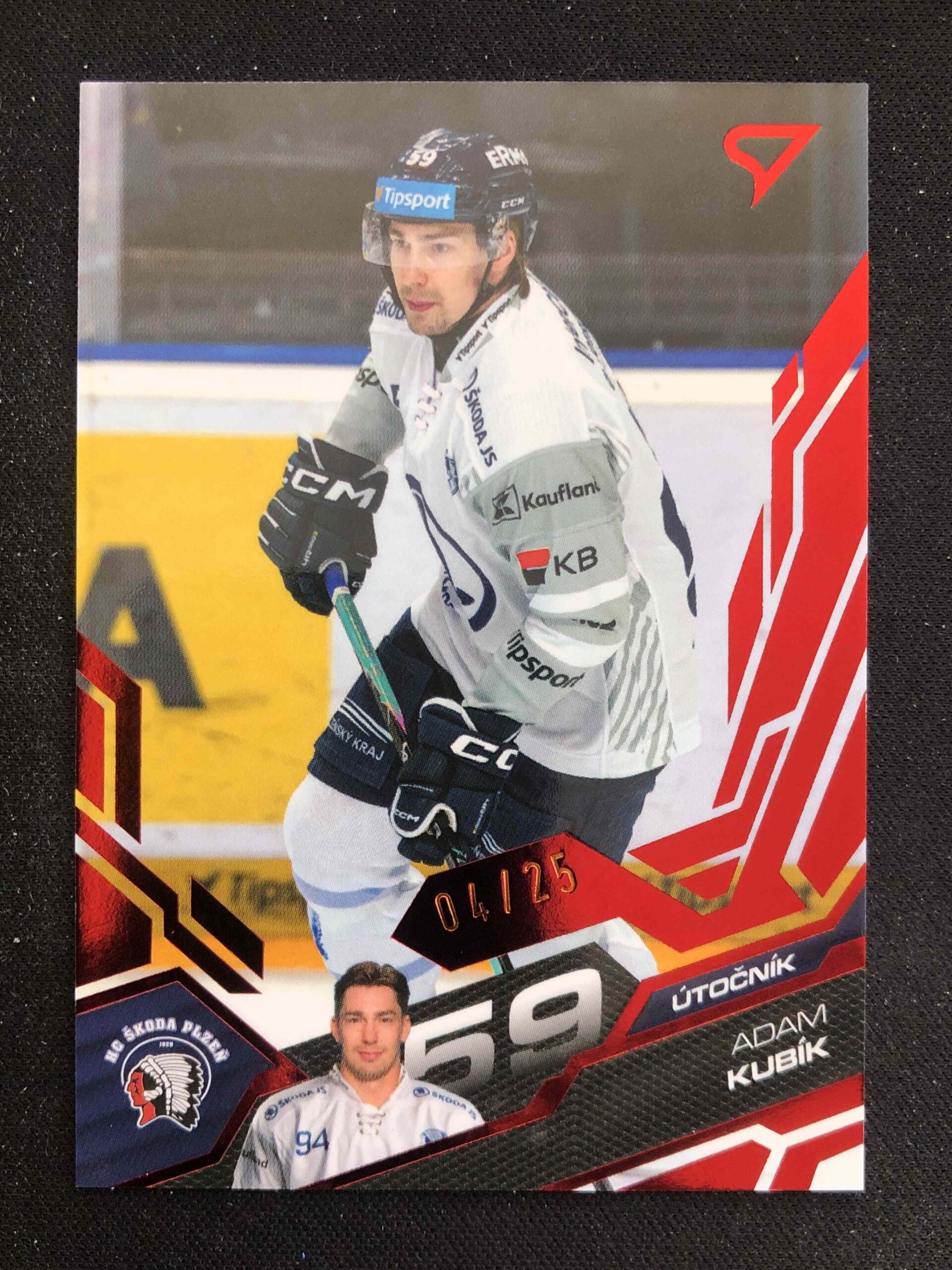 2025/2026 Sportzoo Play Off Base Update Ruby Red 406 Adam Kubík Paralel 04/25