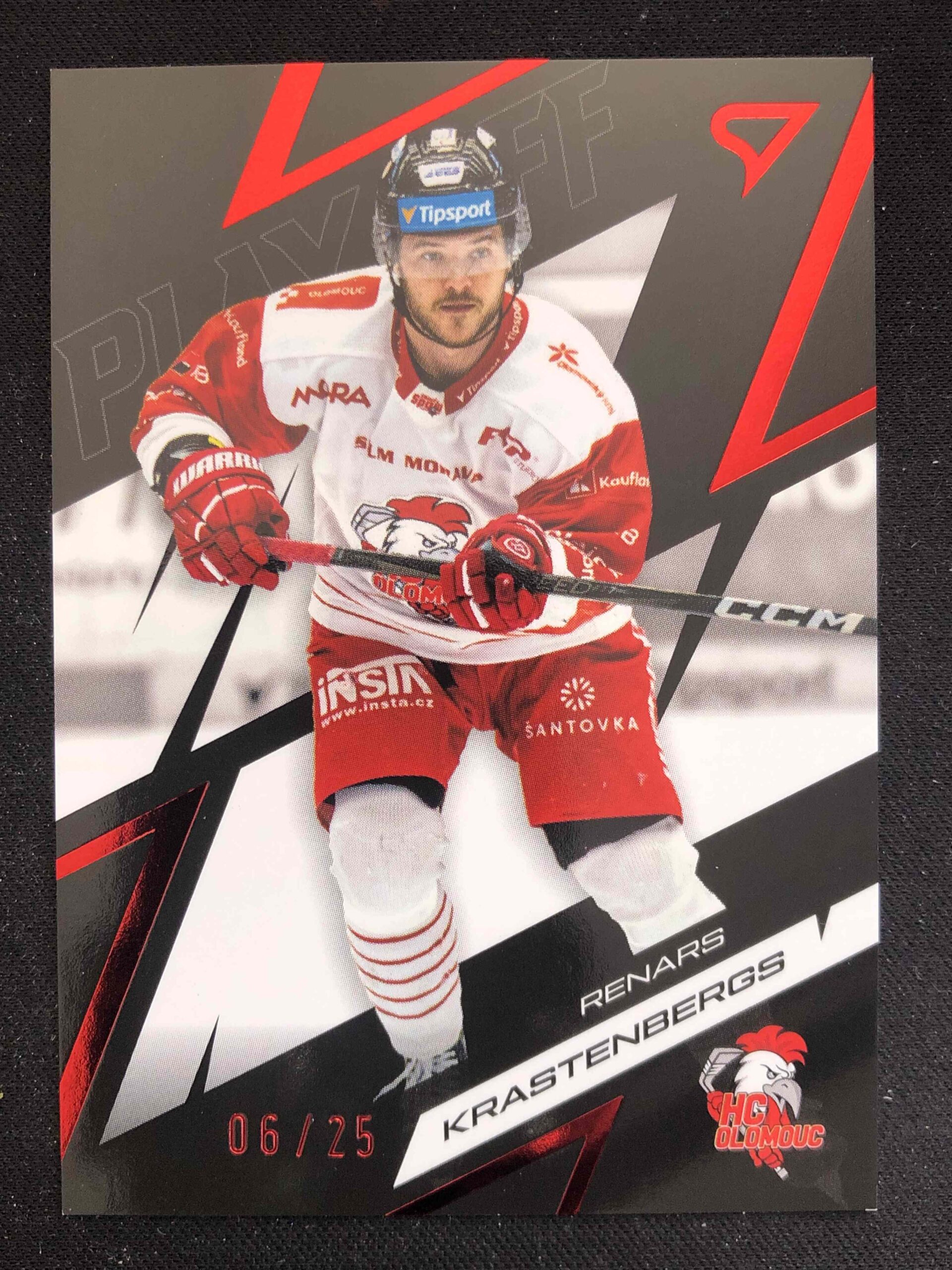 2025/2026 Sportzoo Play Off Ruby Red 71 Renars Krastenbergs Paralel 06/25