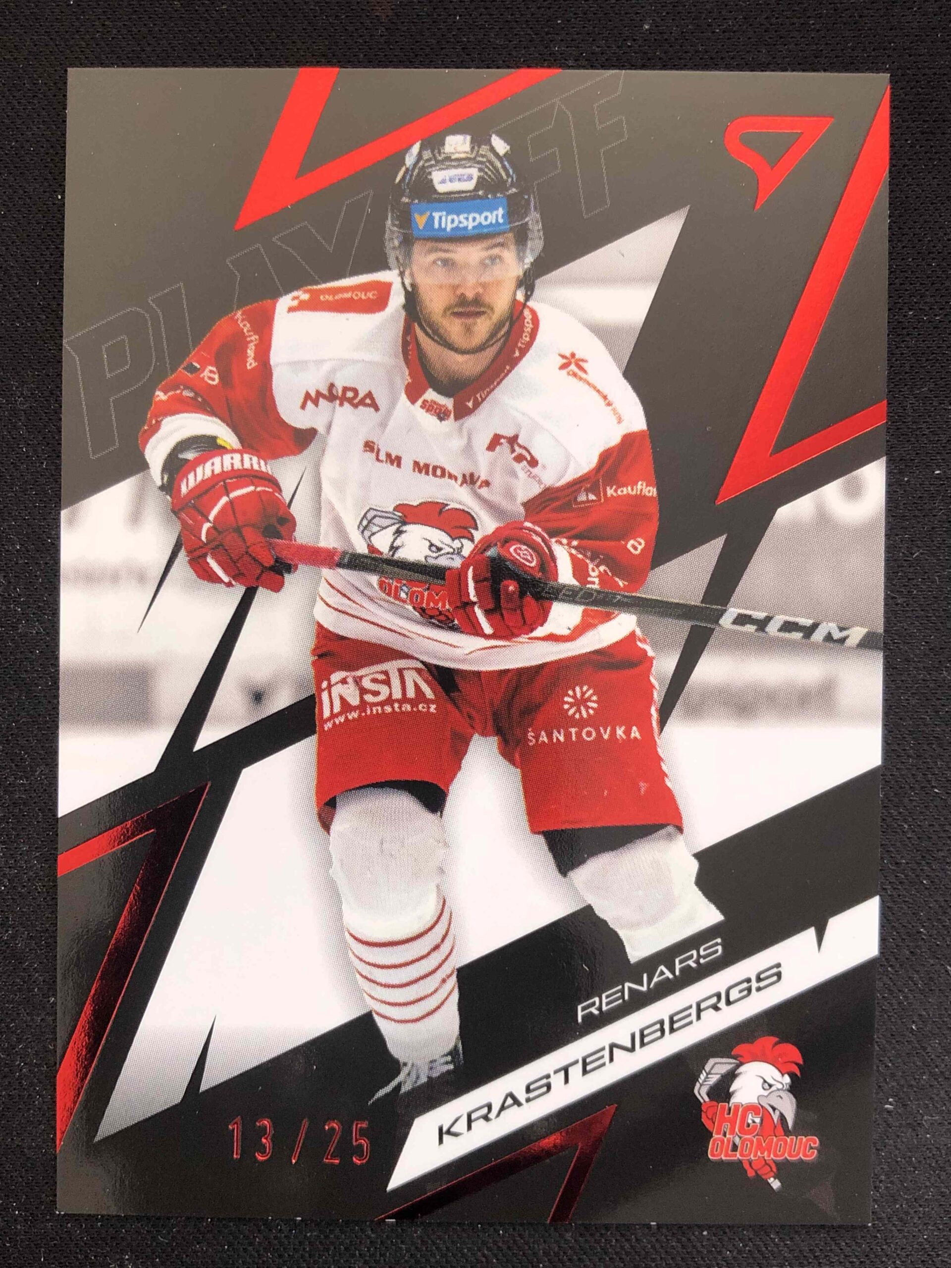 2025/2026 Sportzoo Play Off Ruby Red 71 Renars Krastenbergs Paralel 13/25