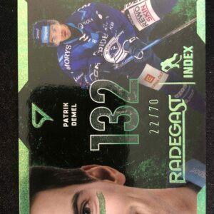 2025/2026 Sportzoo Play Off Radegast Index Shimmer Green RI-16 Patrik Demel Inzert 22/70