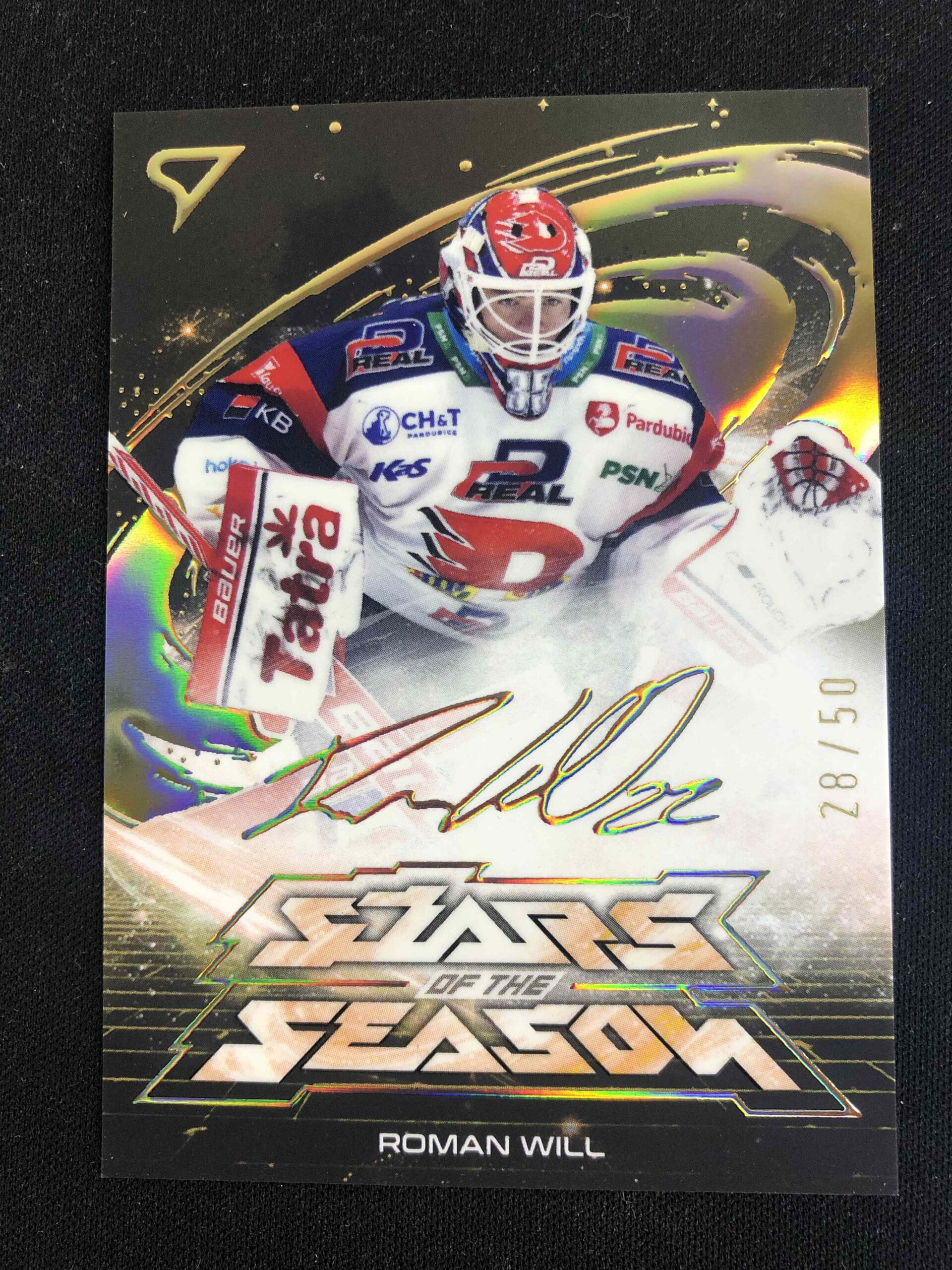 2025/2026 Sportzoo Play Off Stars of the Season Golden Script SS-04 Roman Will Inzert 28/50