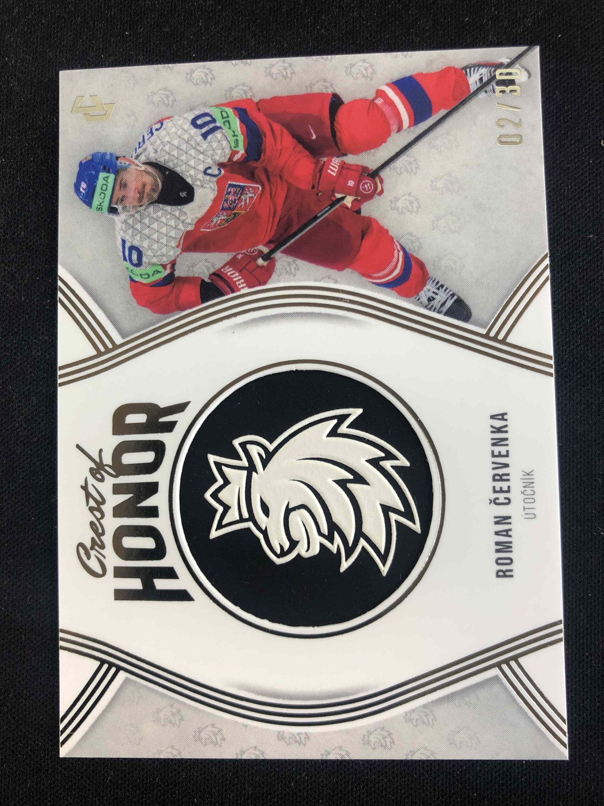2024/2025 Legendary Cards Series 2 Crest of Honor COH-17 Roman Červenka Logo 02/30