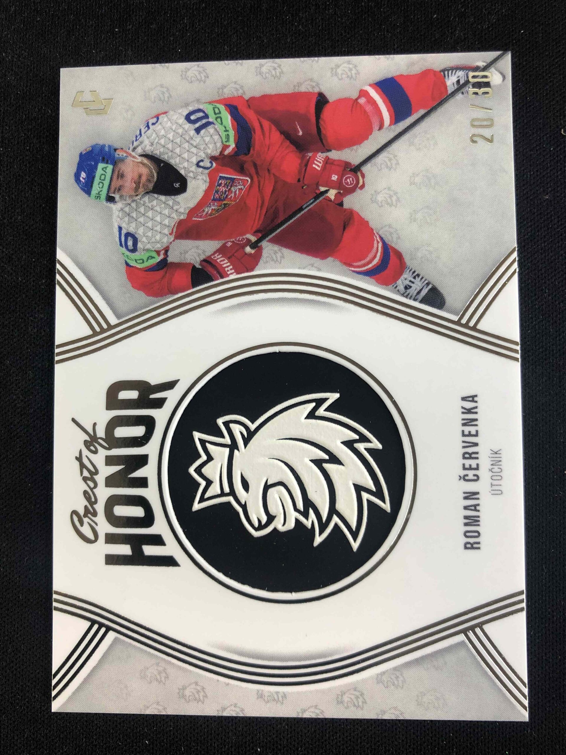 2024/2025 Legendary Cards Series 2 Crest of Honor COH-17 Roman Červenka Logo 20/30