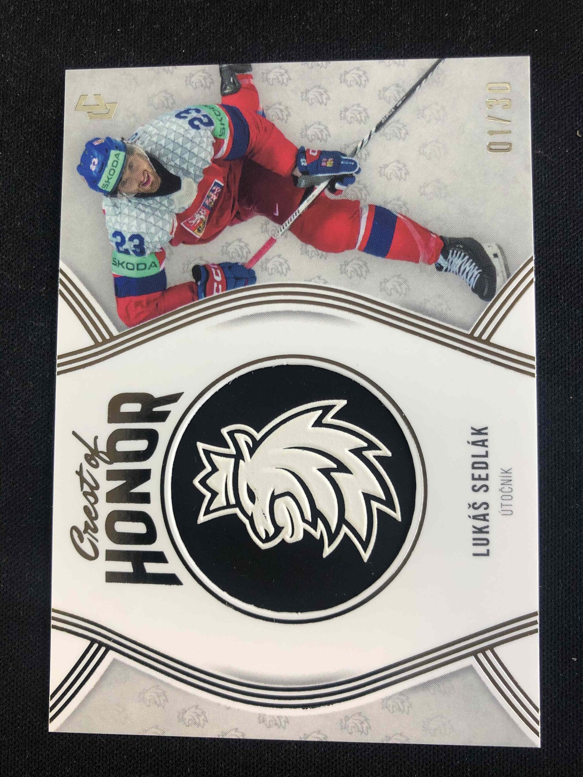 2024/2025 Legendary Cards Series 2 Crest of Honor COH-18 Lukáš Sedlák Logo 01/30