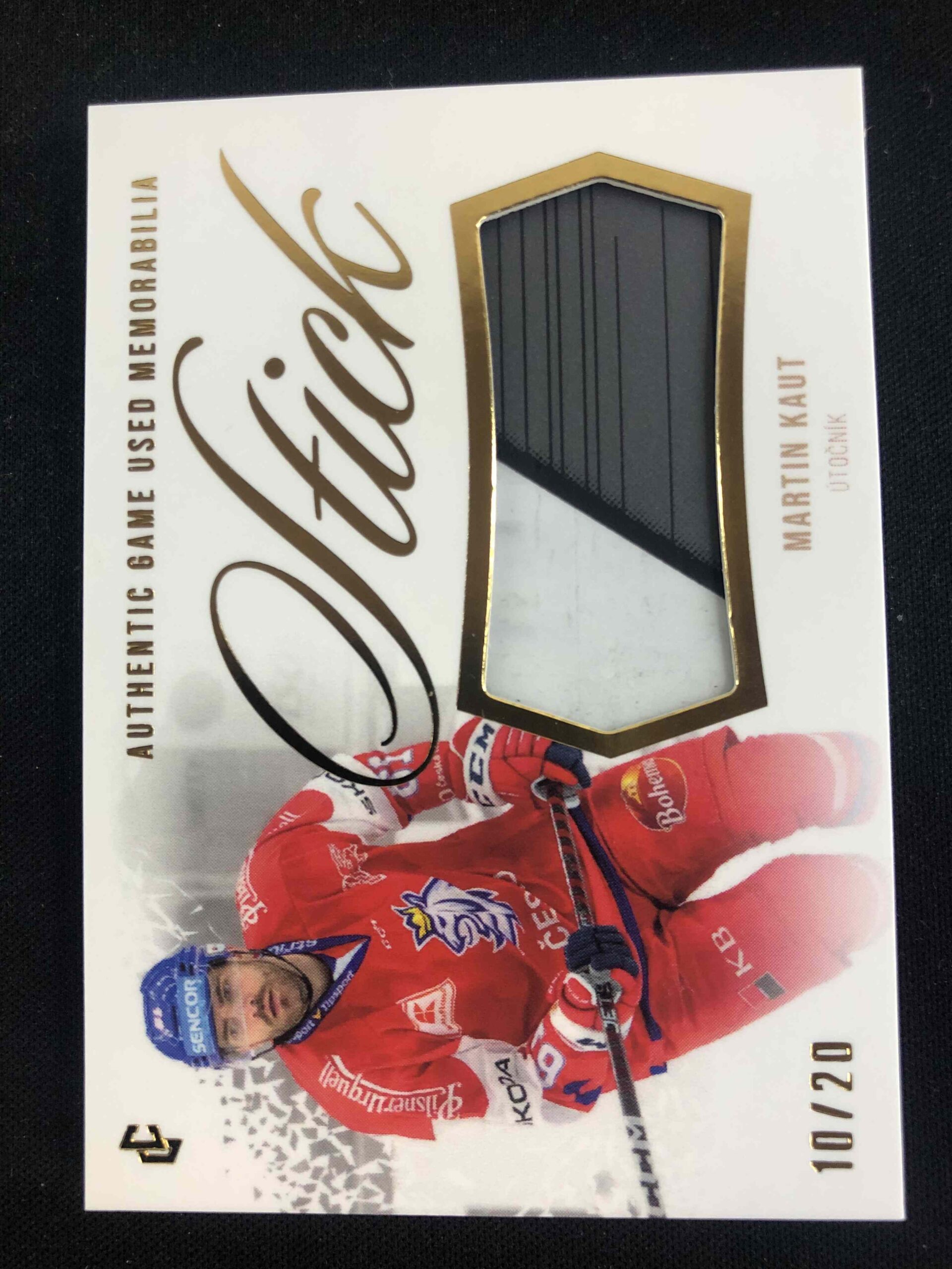 2024/2025 Legendary Cards Golden Game Used Memorabilia GUS-03 Martin Kaut Stick 10/20