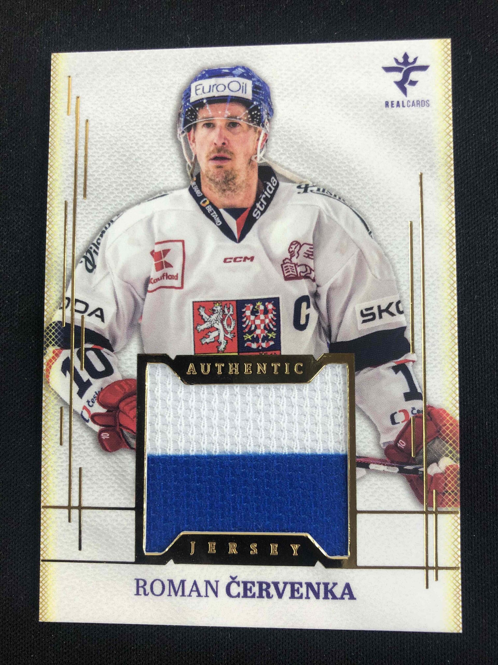 2025/2026 Real Cards Series 1 Authentic Jersey Gold AJ-2 Roman Červenka Jersey 12/19
