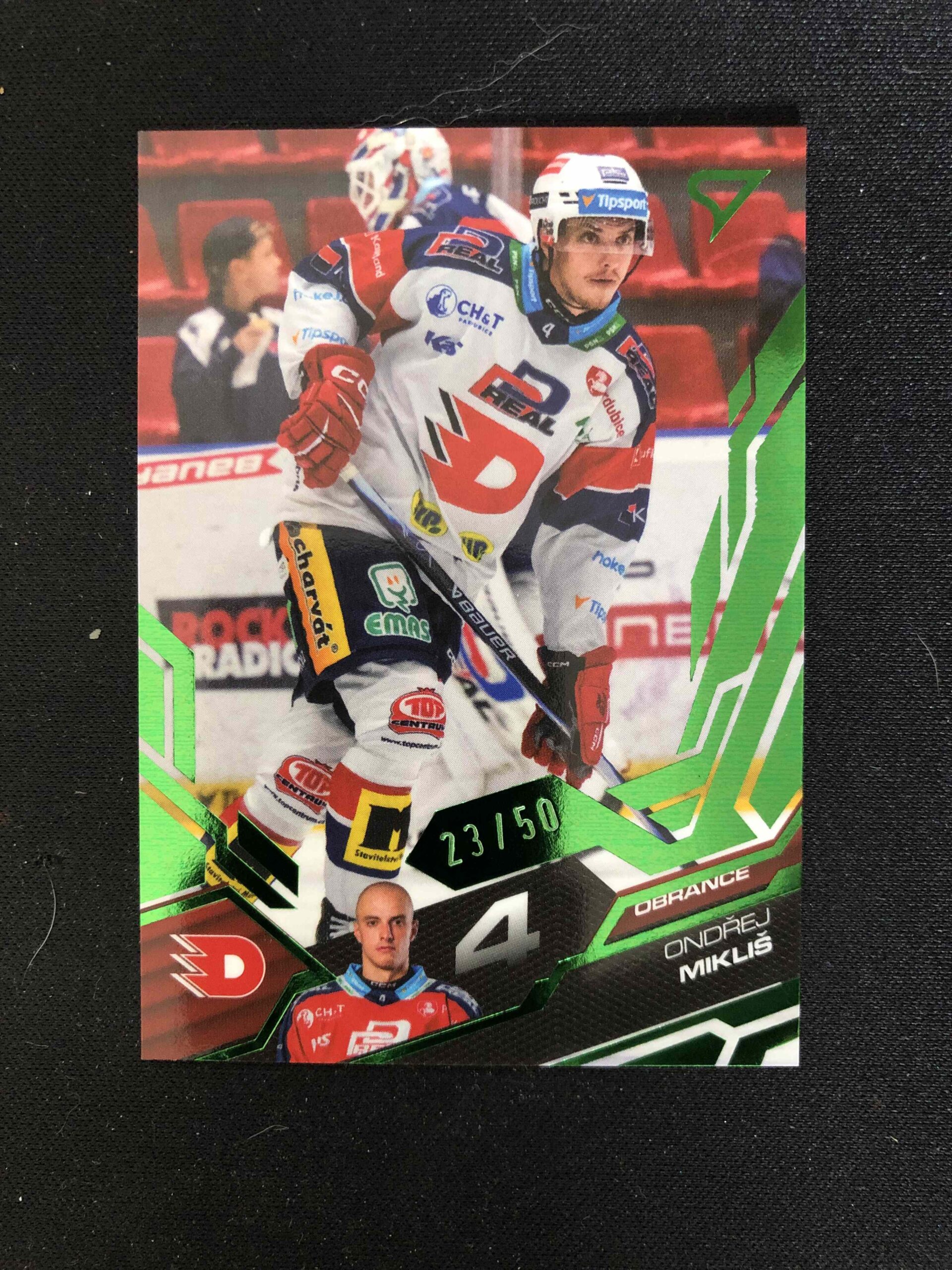 2025/2026 Sportzoo Serie 1 Emerald Green 25 Ondřej Mikliš Paralel 23/50