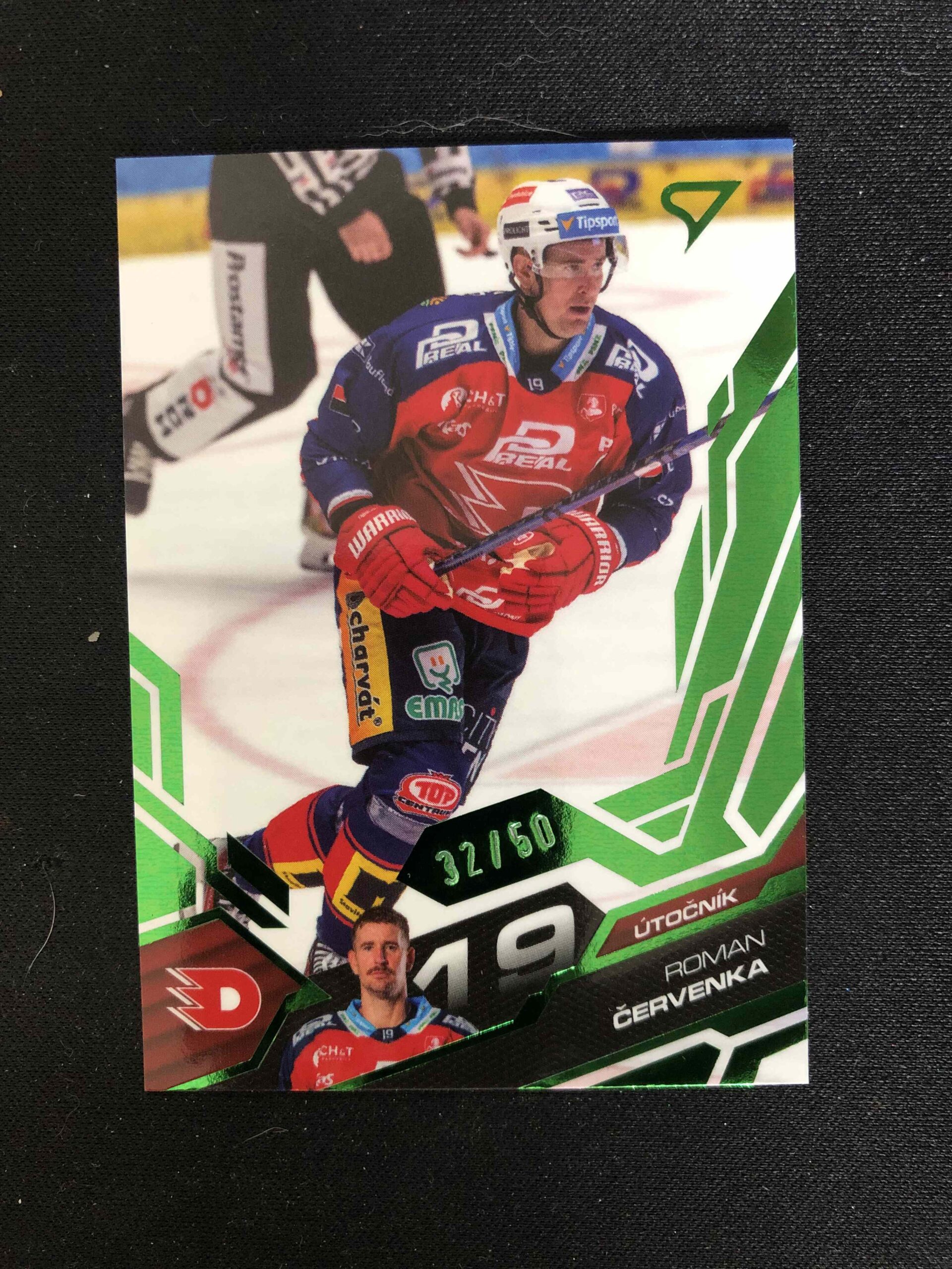 2025/2026 Sportzoo Serie 1 Emerald Green 24 Roman Červenka Paralel 32/50