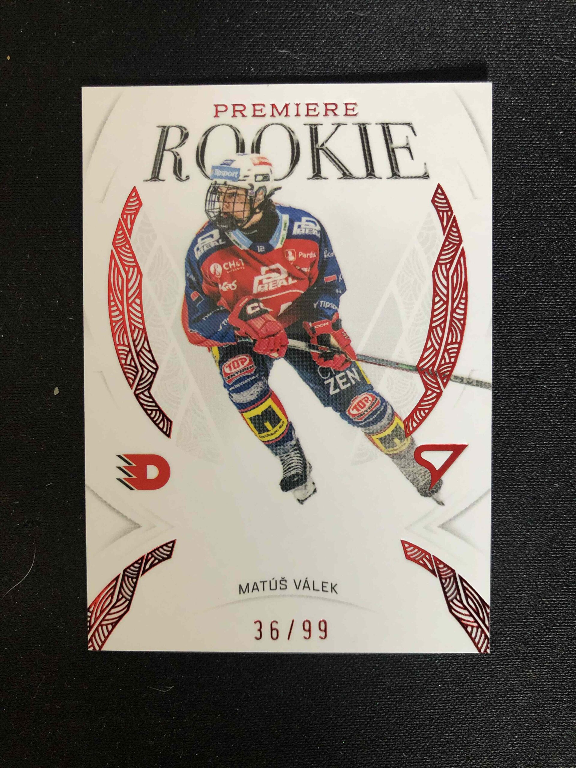 2025/2026 Sportzoo Serie 2 Rookie Premiere Garnet Red RP-10 Matúš Válek Inzert 36/99