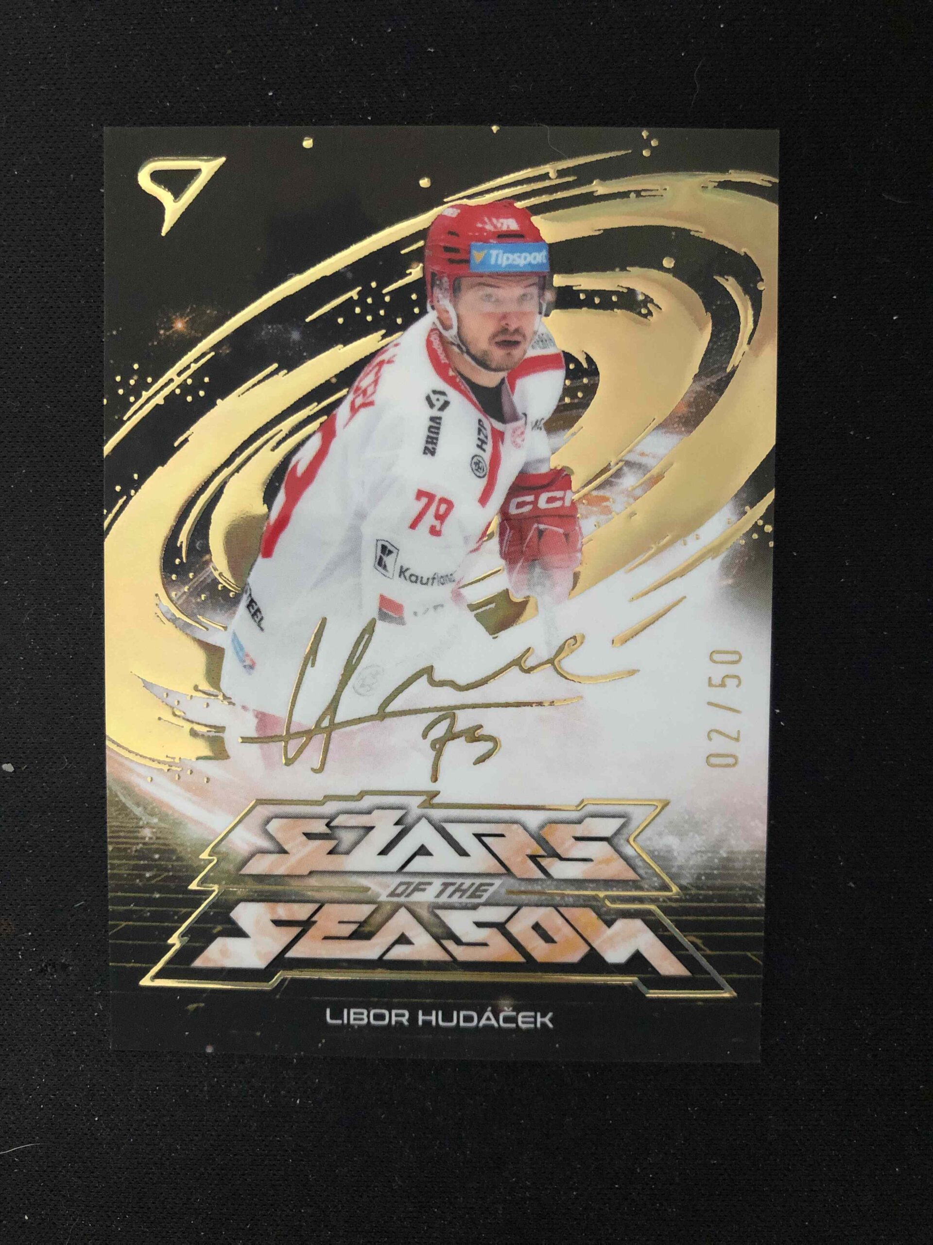 2025/2026 Sportzoo Play Off Stars of the Season Golden Script SS-24 Libor Hudáček Inzert 02/50