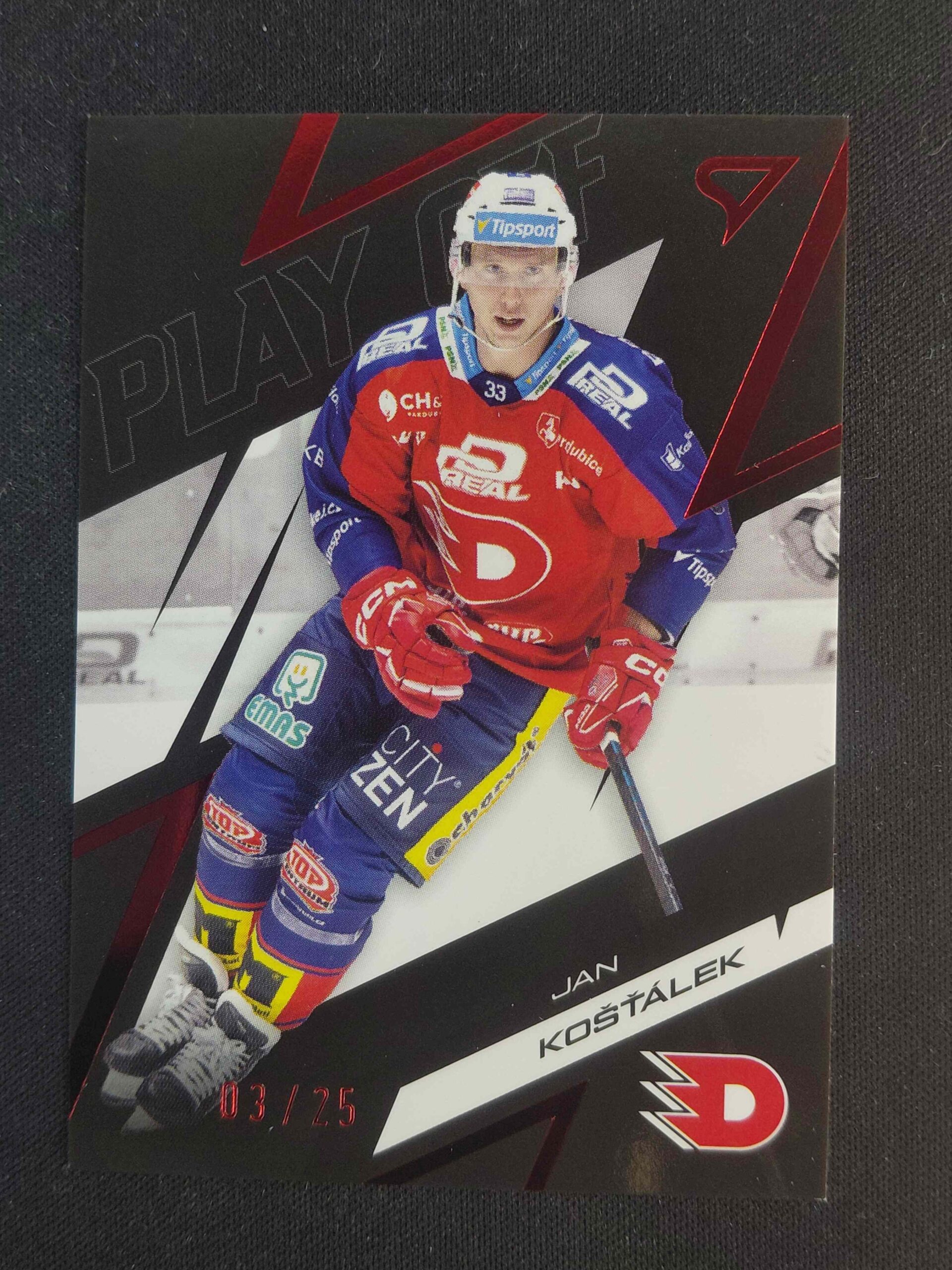 2025/2026 Sportzoo Play Off Ruby Red 9 Jan Košťálek Paralel 03/25