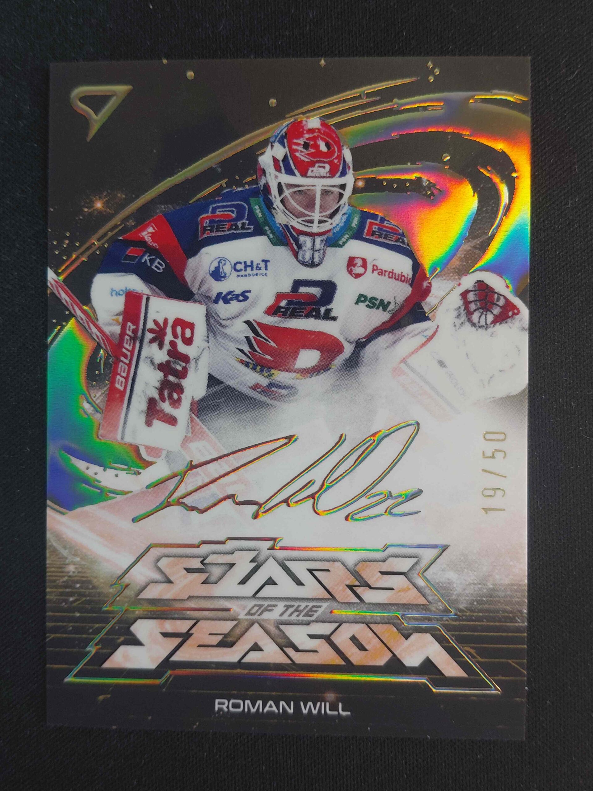 2025/2026 Sportzoo Play Off Stars of the Season Golden Script SS-04 Roman Will Inzert 19/50
