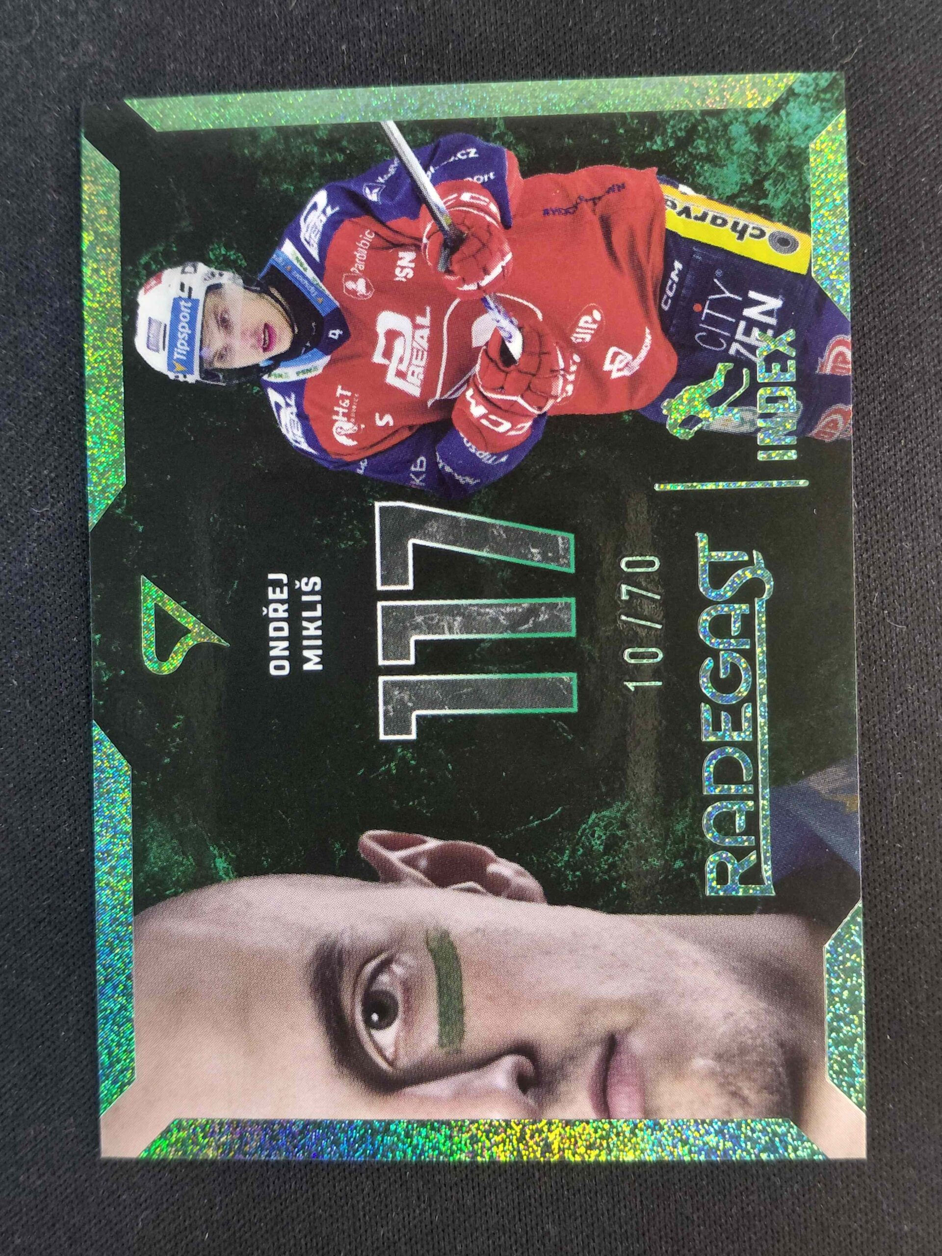 2025/2026 Sportzoo Play Off Radegast Index Shimmer Green RI-03 Ondřej Mikliš Inzert 10/70
