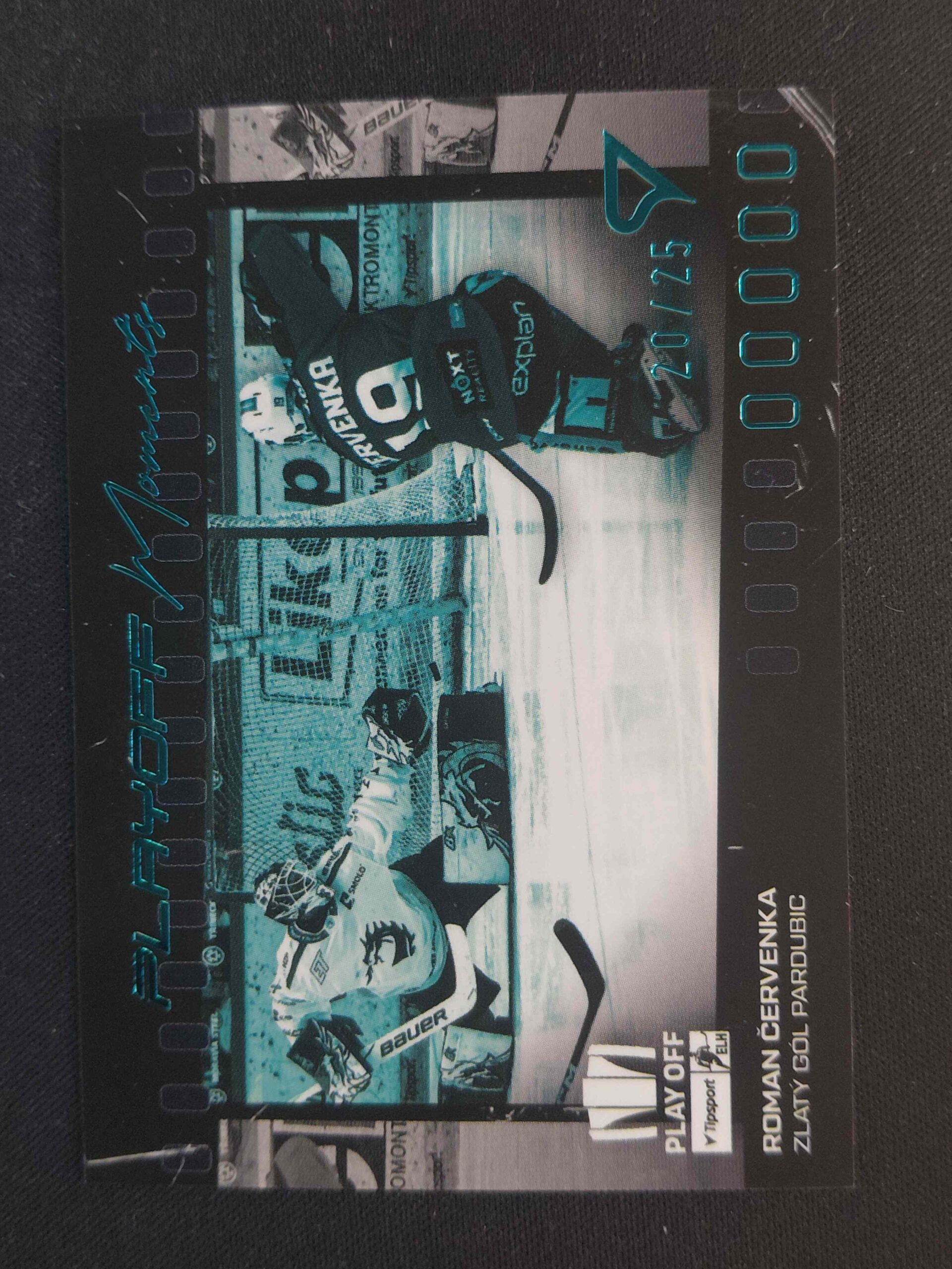2025/2026 Sportzoo Play Off Play Off Moments Turquoise Blue PM-25 Roman Červenka Inzert 20/25