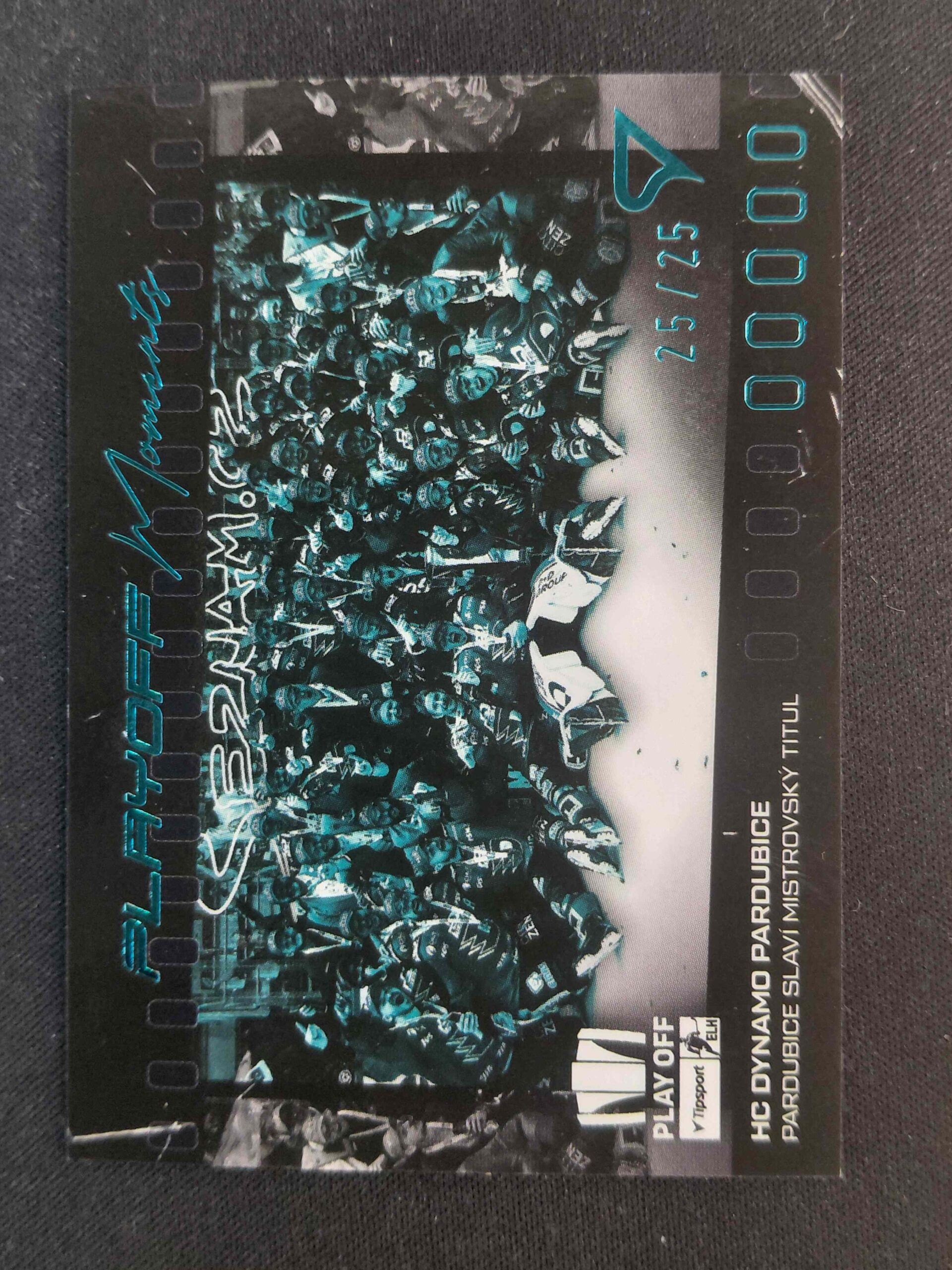 2025/2026 Sportzoo Play Off Play Off Moments Turquoise Blue PM-27 Hc Dynamo Pardubice Inzert 25/25
