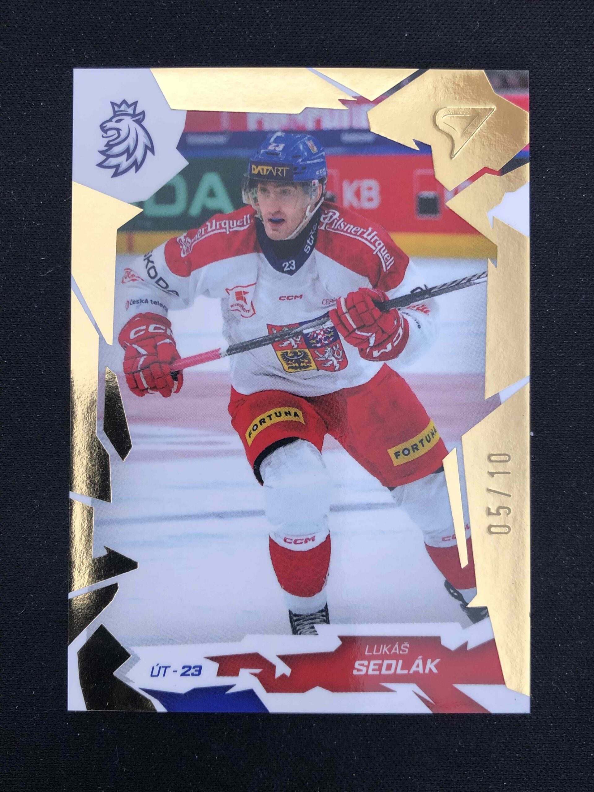 2026 Sportzoo Hokejové Česko Buff Gold 47 Lukáš Sedlák Paralel 05/10