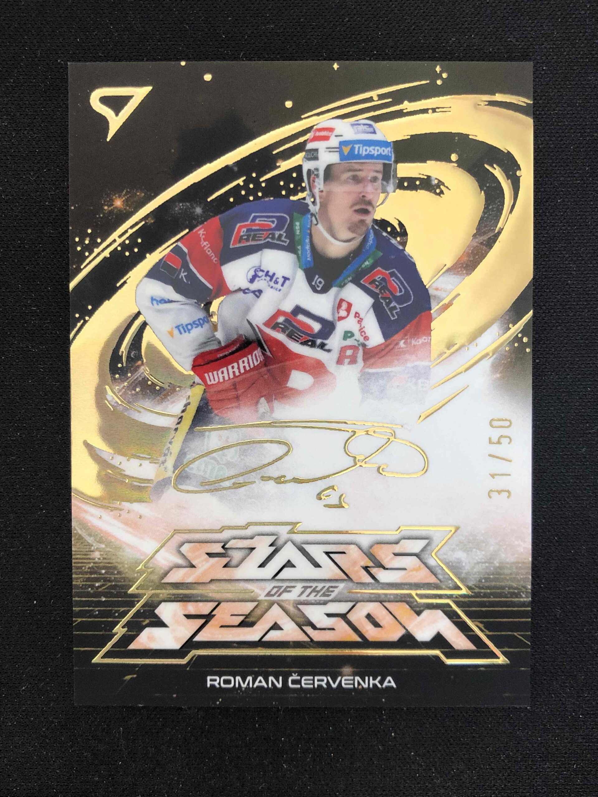 2025/2026 Sportzoo Play Off Stars of the Season Golden Script SS-06 Roman Červenka Inzert 31/50