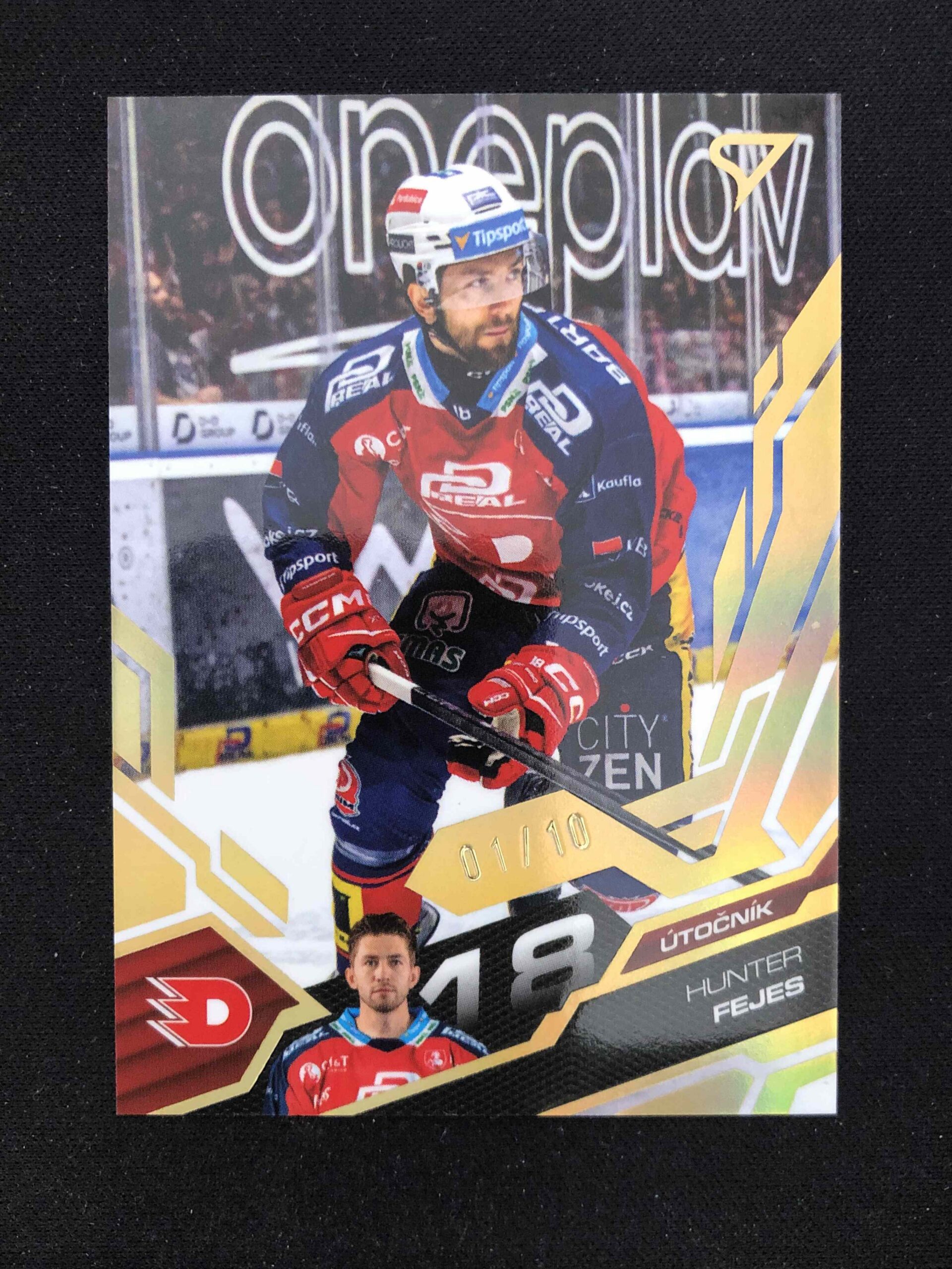 2025/2026 Sportzoo Play Off Base Update Amber Gold 366 Hunter Fejes Paralel 01/10