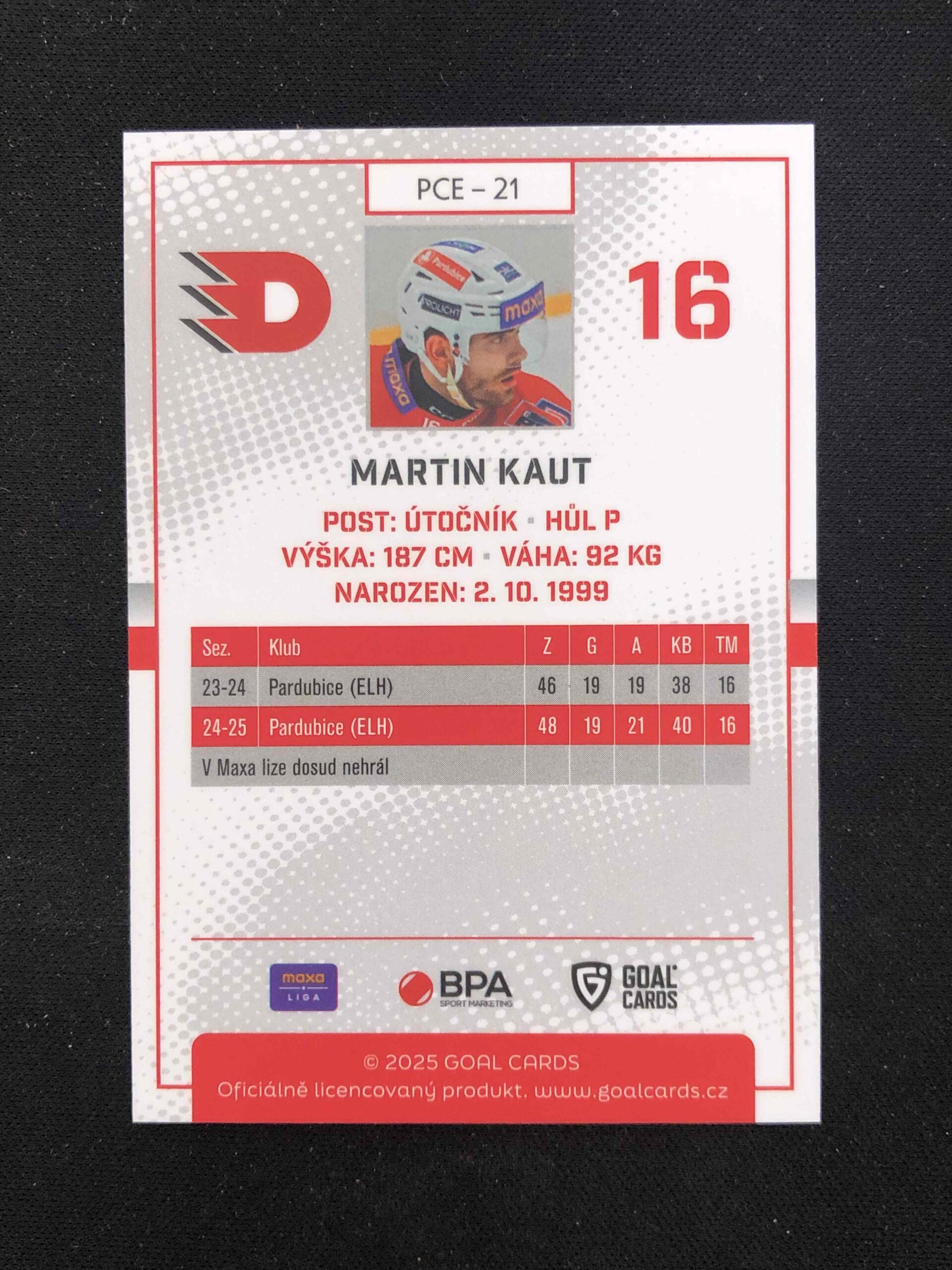 2025/2026 Goal Serie 2 Base PCE-21 Martin Kaut - Obrázek 2