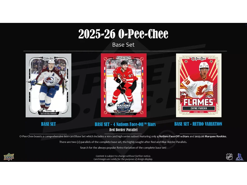 2025/2026 Upper Deck O-Pee-Chee Hockey Blaster box - Obrázek 2