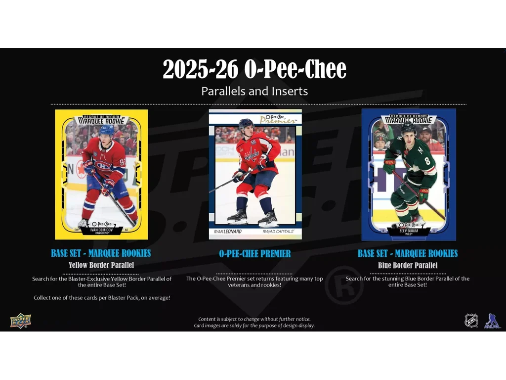 2025/2026 Upper Deck O-Pee-Chee Hockey Blaster box - Obrázek 3