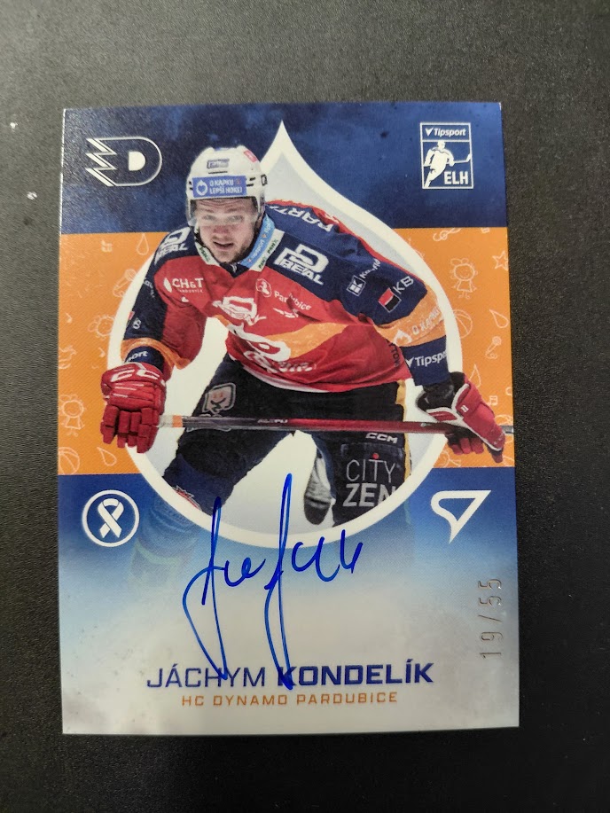 2026 Sportzoo O Kapku Lepší Hokej Signature KNS-KO Jáchym Kondelík AUTO 19/55