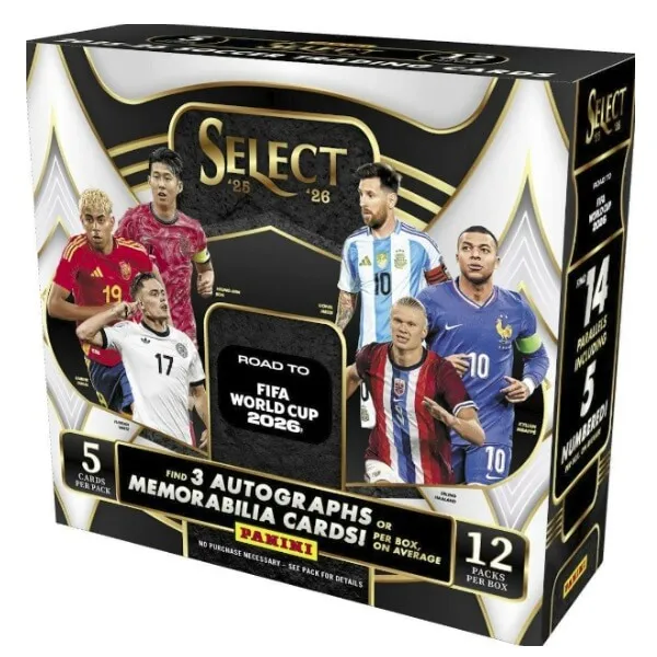 2025/2026 Panini Select Road to FIFA World Cup Mega Box balíček