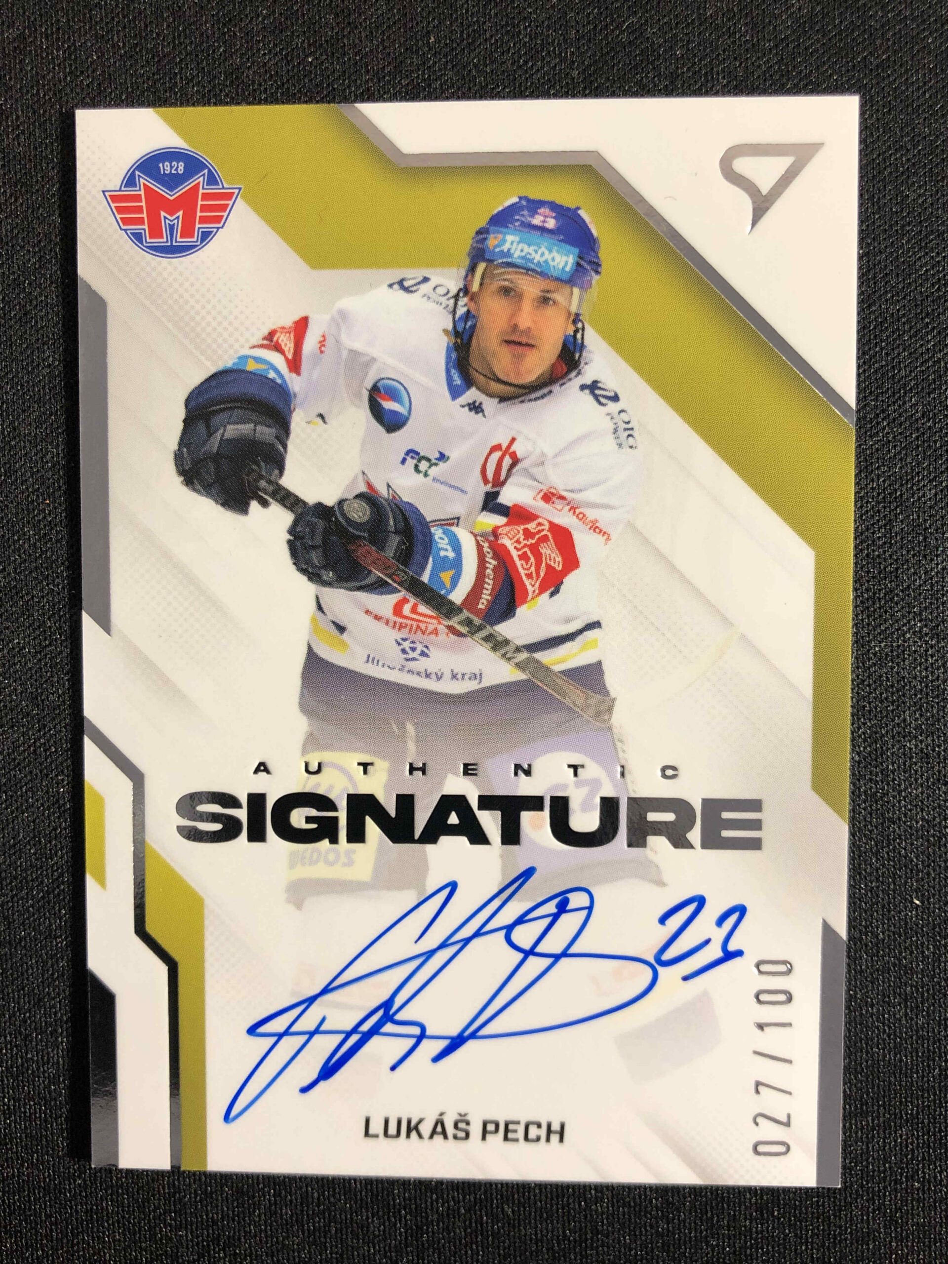 2022/2023 Sportzoo Serie 1 Authentic Signature Level 2 AS2-LP Lukáš Pech AUTO 027/100