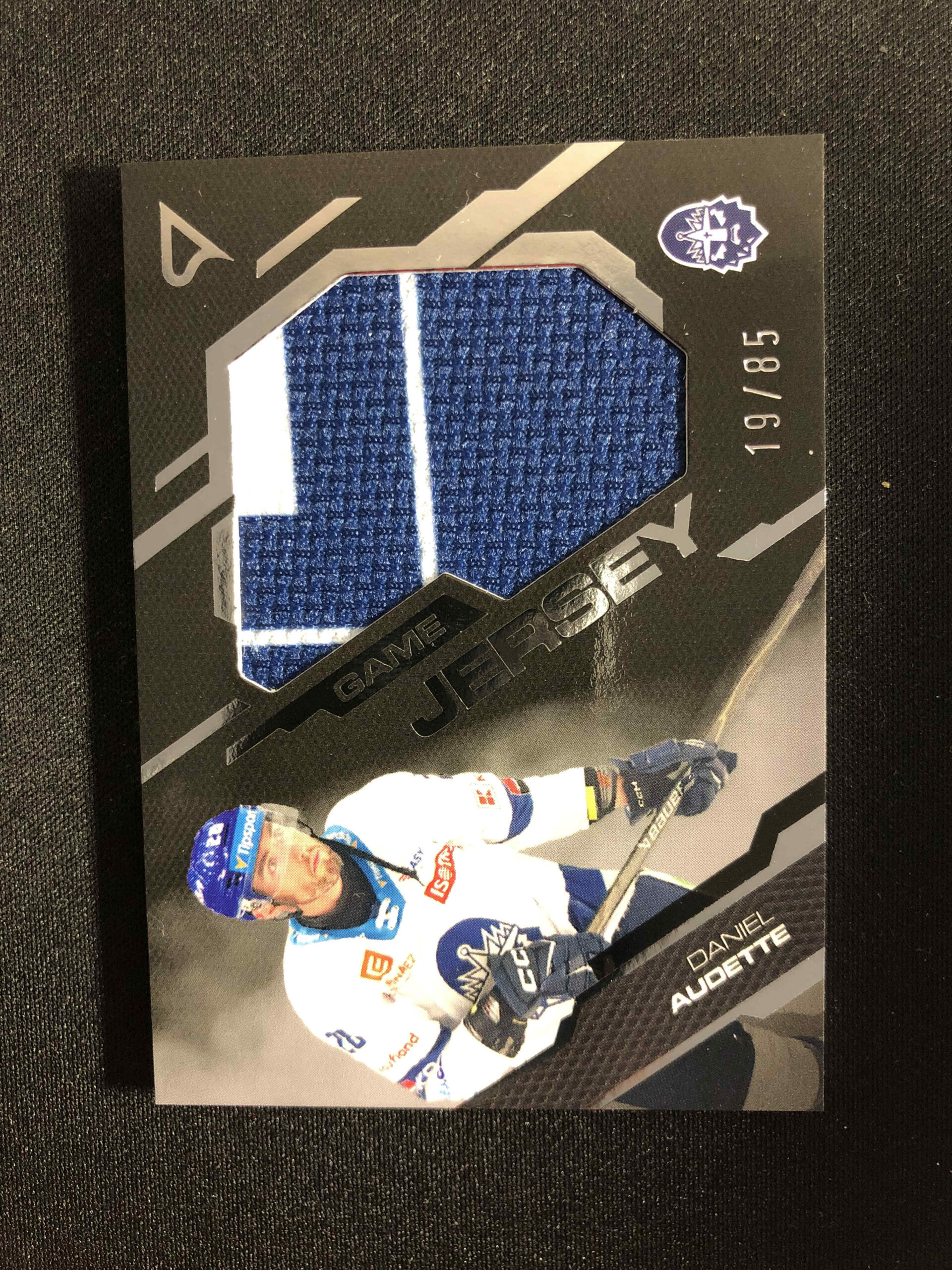 2025/2026 Sportzoo Serie 1 Game Jersey Silver GJ-AU Daniel Audette Jersey 19/85