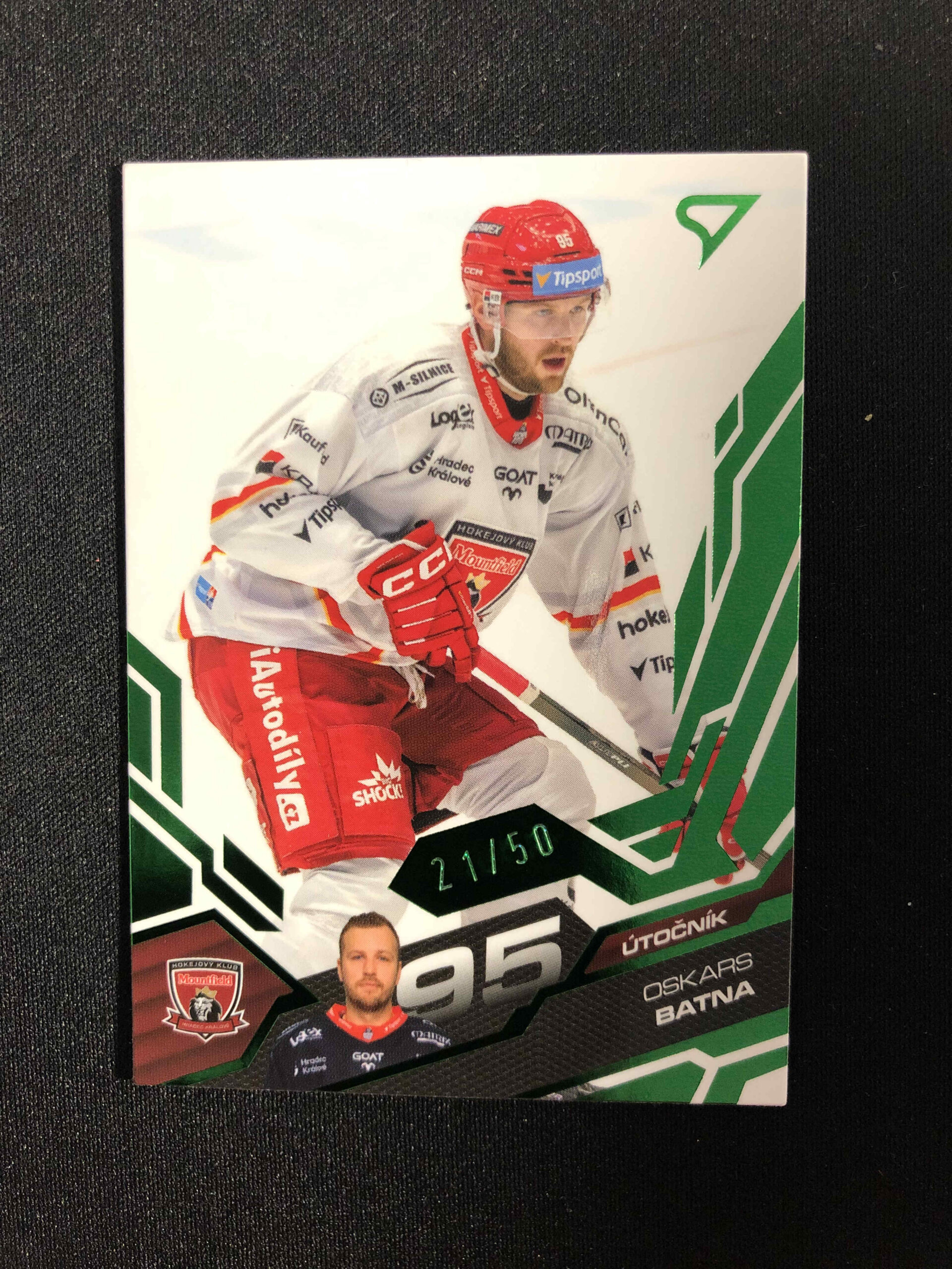 2025/2026 Sportzoo Serie 2 Emerald Green 282 Oskars Batna Paralel 21/50
