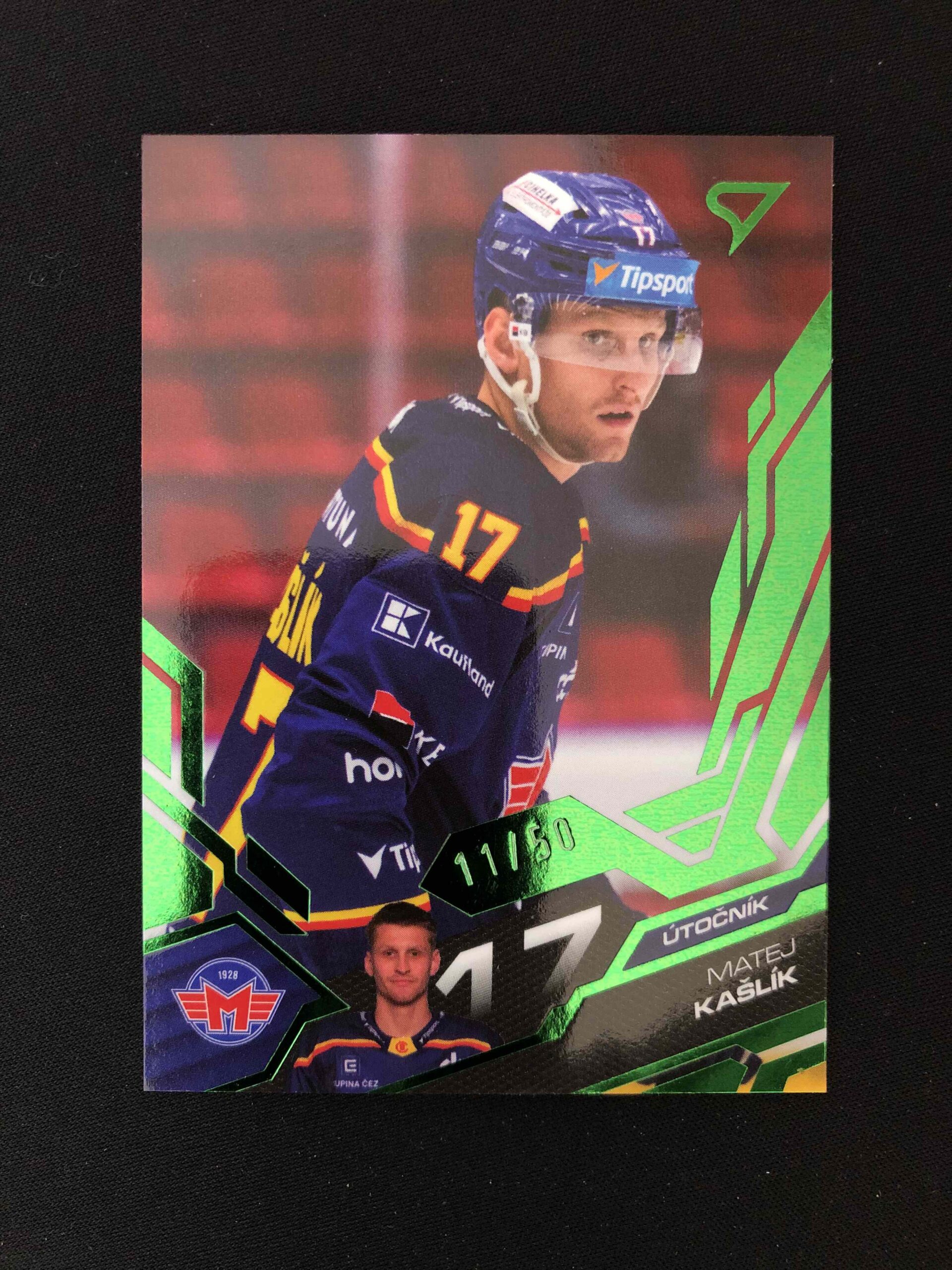 2025/2026 Sportzoo Serie 1 Emerald Green 102 Matej Kašlík Paralel 11/50