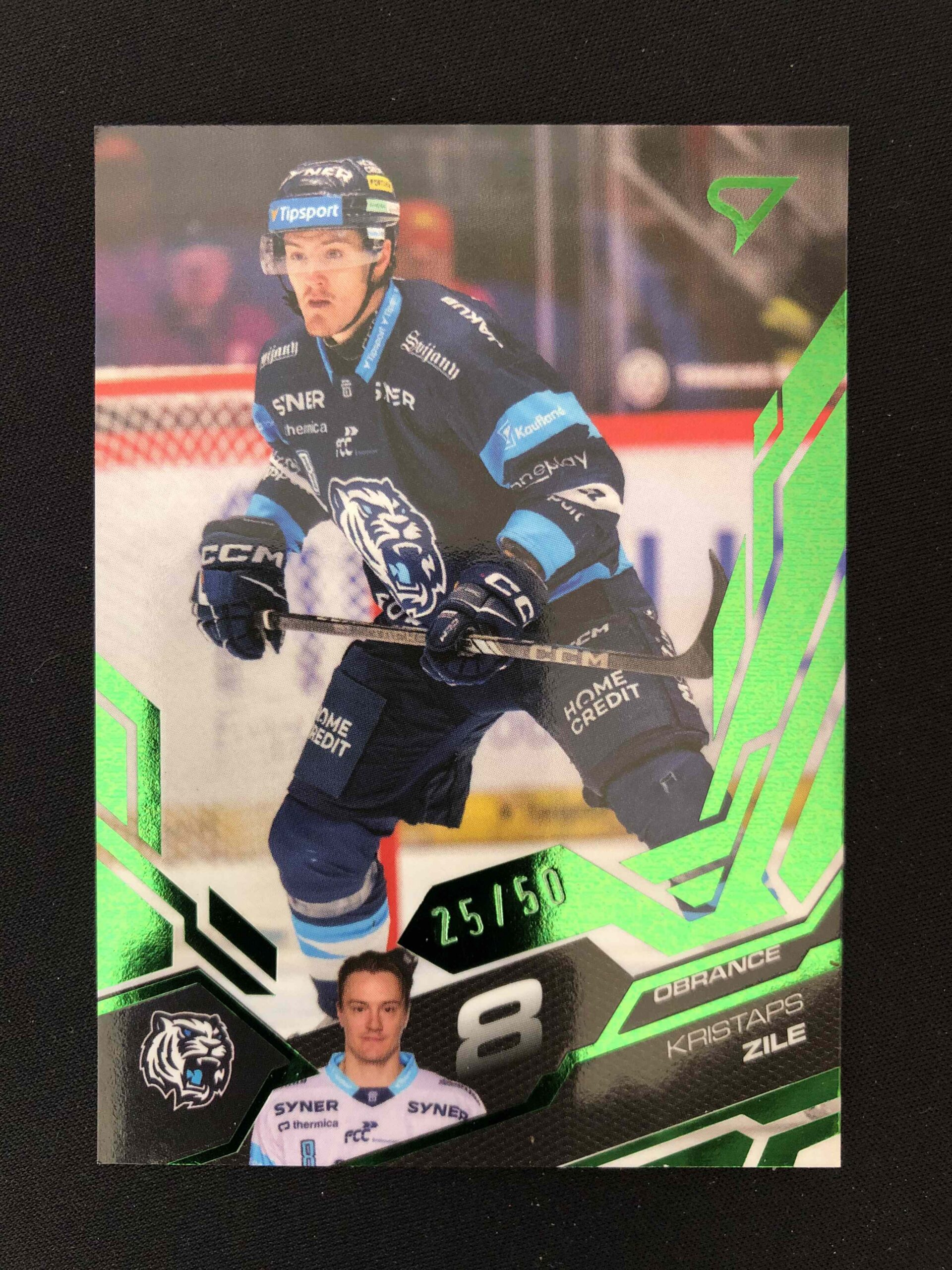 2025/2026 Sportzoo Serie 1 Emerald Green 187 Kristaps Zile Paralel 25/50