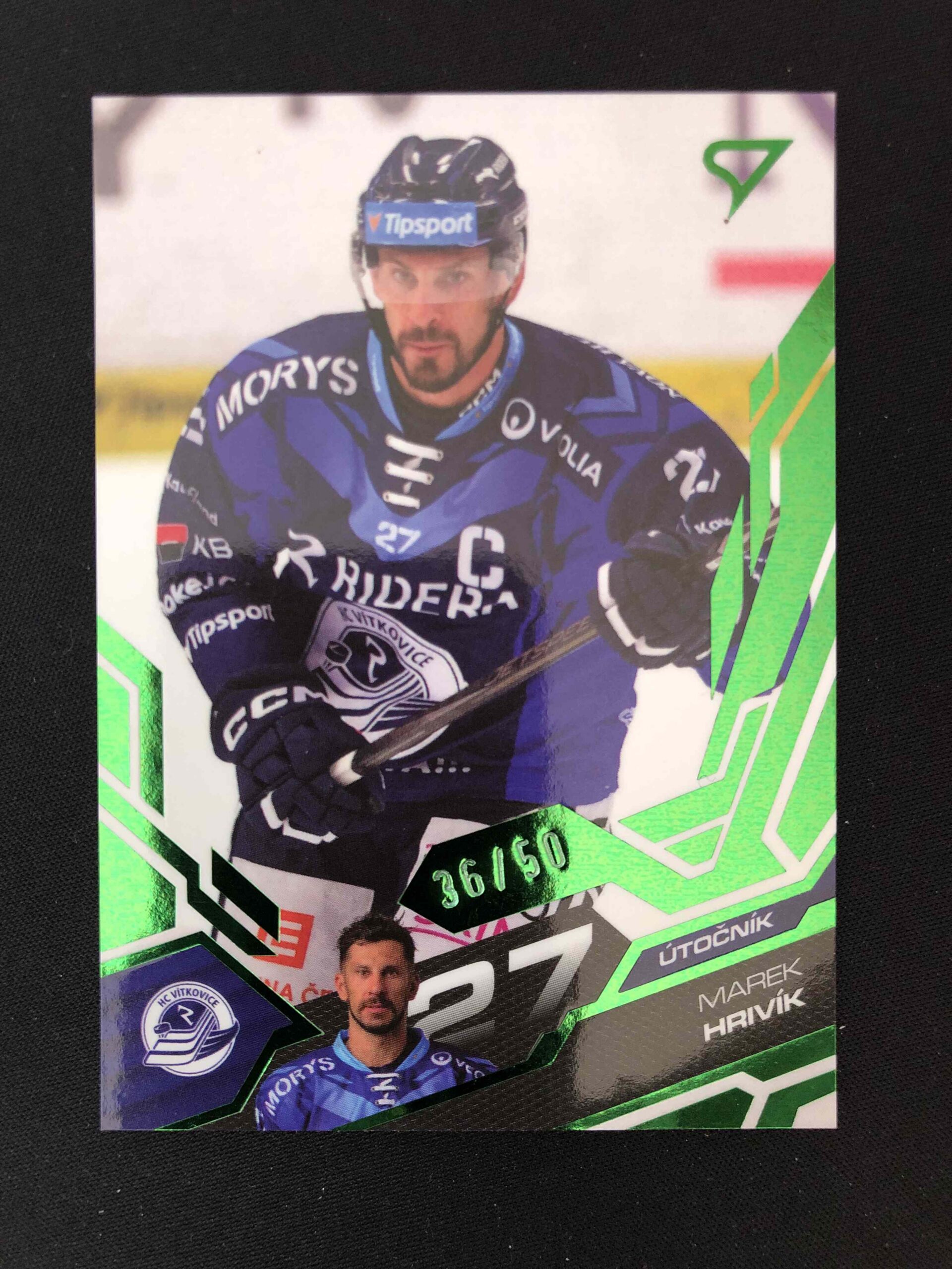 2025/2026 Sportzoo Serie 1 Emerald Green 210 Marek Hrivík Paralel 36/50