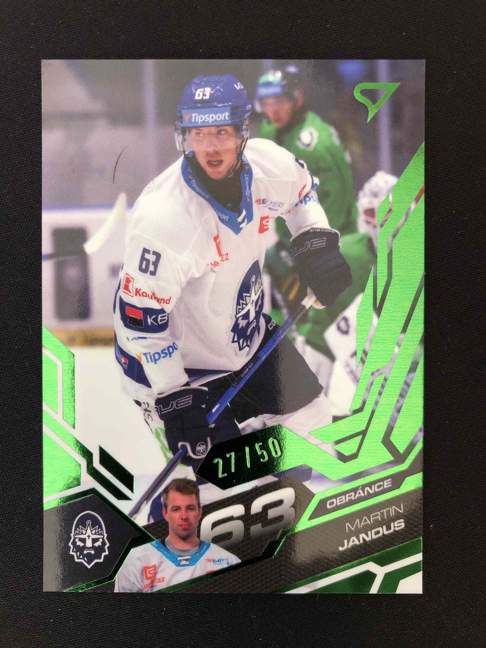 2025/2026 Sportzoo Serie 1 Emerald Green 221 Martin Jandus Paralel 27/50